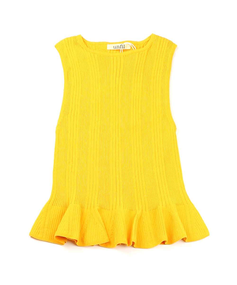 UNFIL（アンフィル） プルオーバー サマーニット high twist cotton