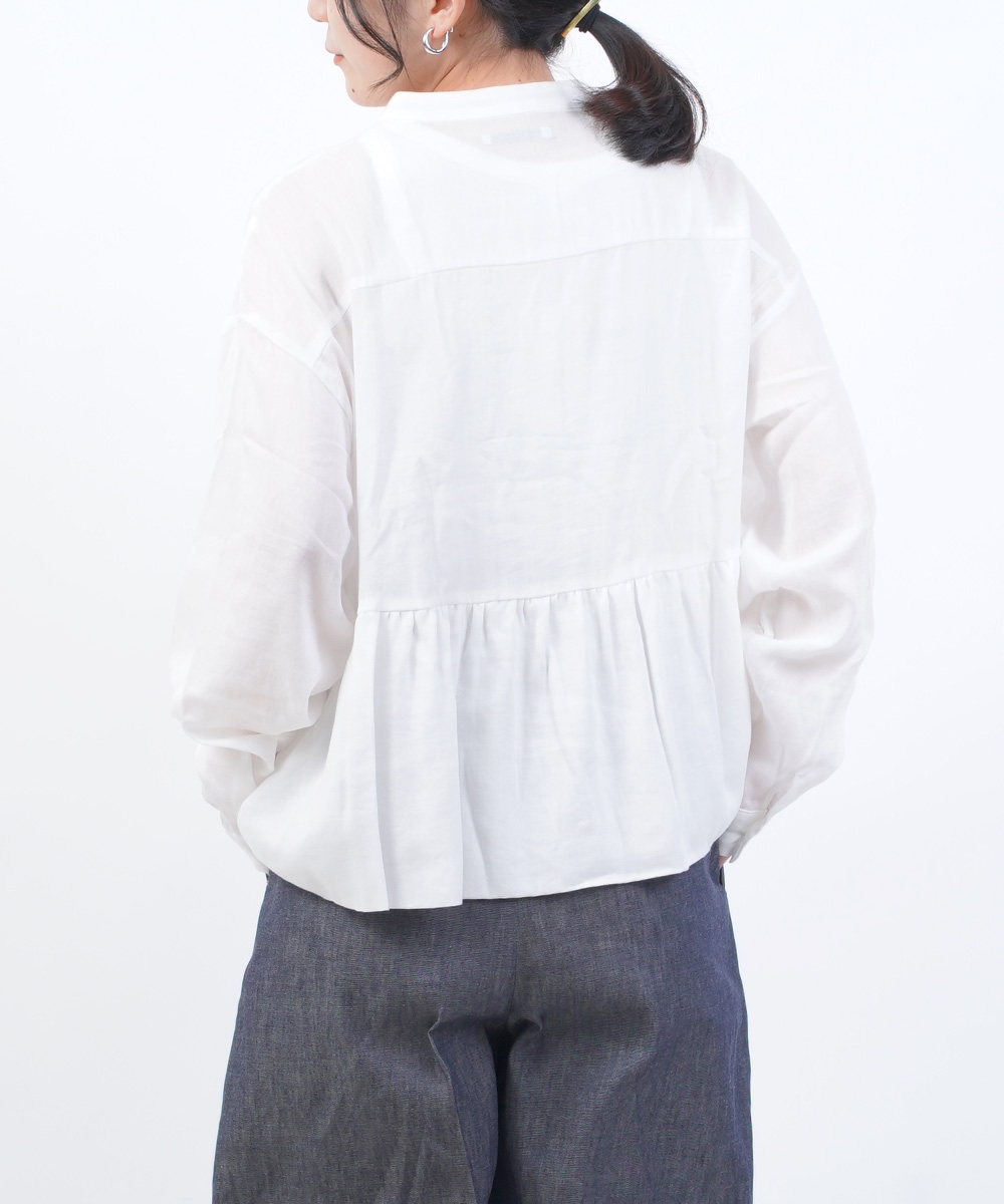MANON マノン ギャザー チャイナブラウス レディース 国内正規品