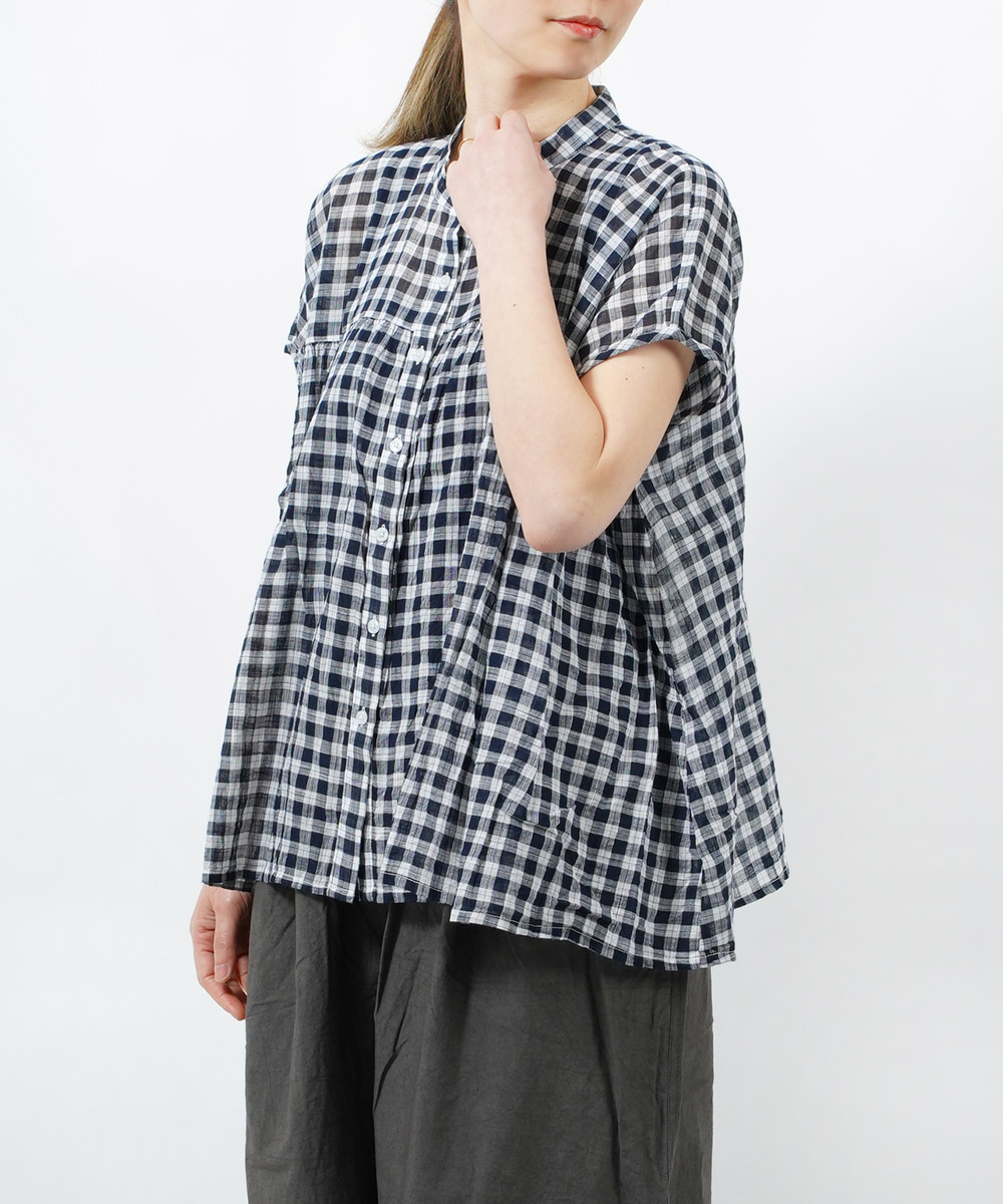 美品 SOIL ドット柄 フレンチスリーブ ギャザー シャツ 楽天市場】SOIL（ソイル） コットンボイル ドットプリント バンド