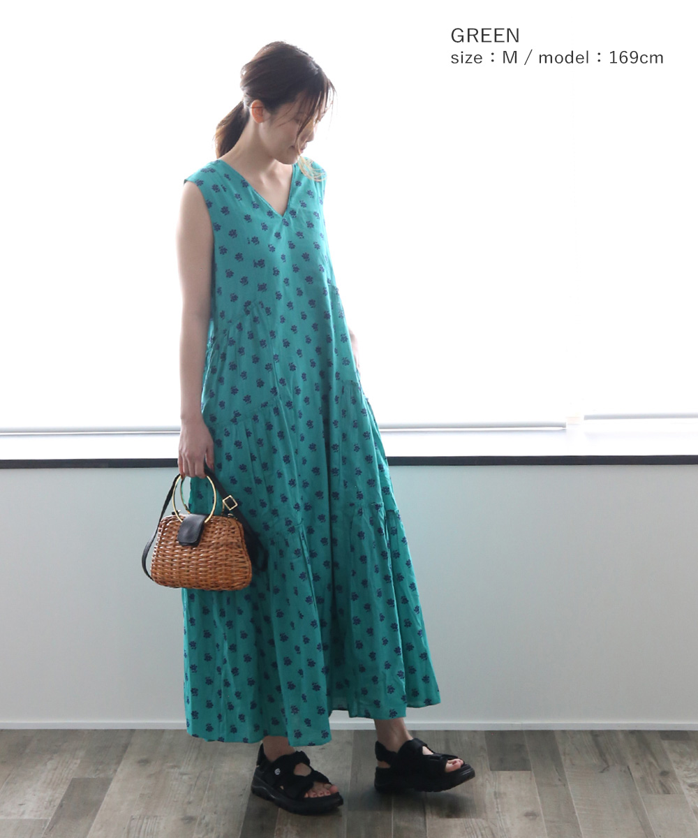 ヌキテパ ワンピースDobby Stripe Plain Dress+apple-en.jp