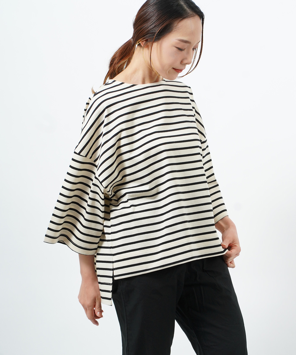 MANON（マノン） ボーダー ビッグTシャツ カットソー レディース 国内