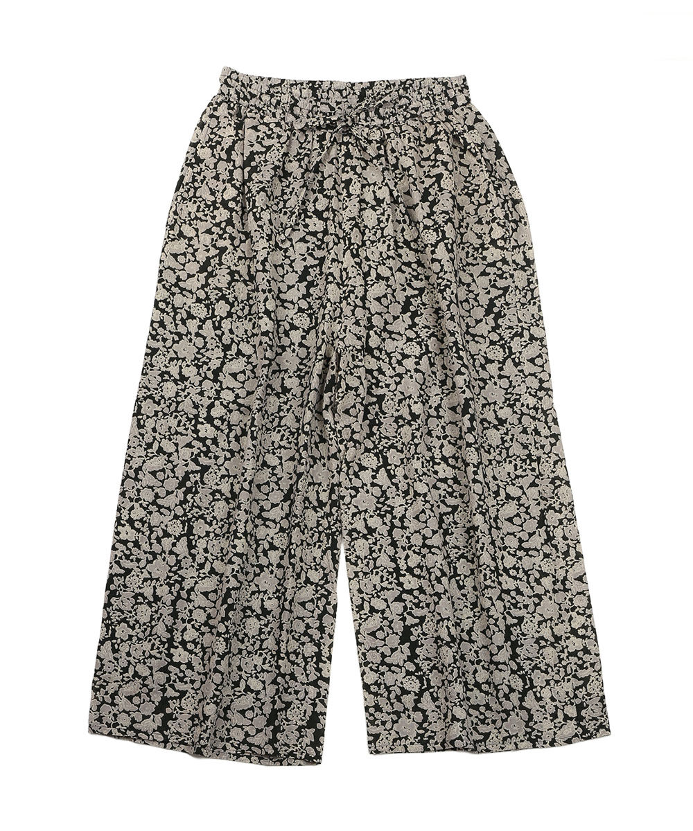 ソイル ワイドパンツ 80S VOILE MEDIUM FLOWER PRINT WIDE EASY PANTS SOIL 2023春夏新作 レディース 国内正規品