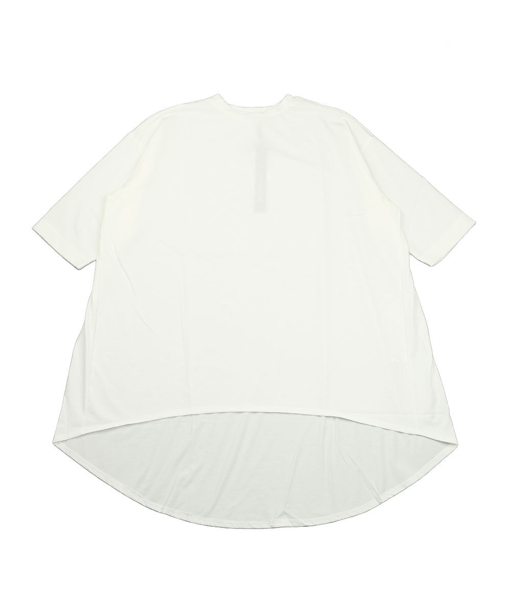 ミズイロインド モックネック フレア チュニックTシャツ mizuiro ind 