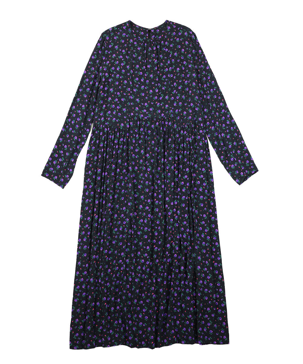 ザ シンゾーン ロングワンピース PURPLE FLOWER DRESS THE