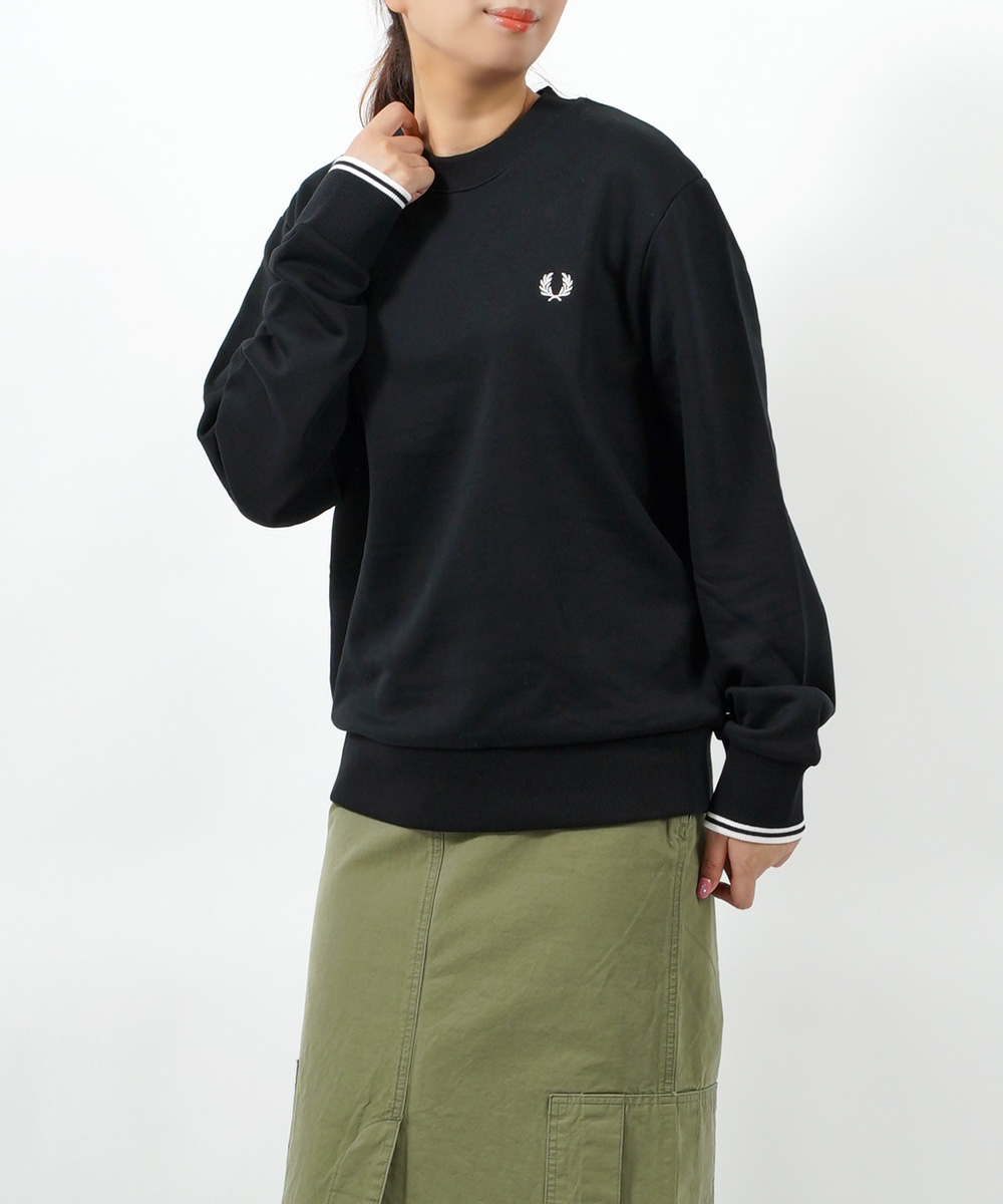 フレッドペリー スウェット Crew Neck Sweatshirt FRED PERRY 2023秋冬