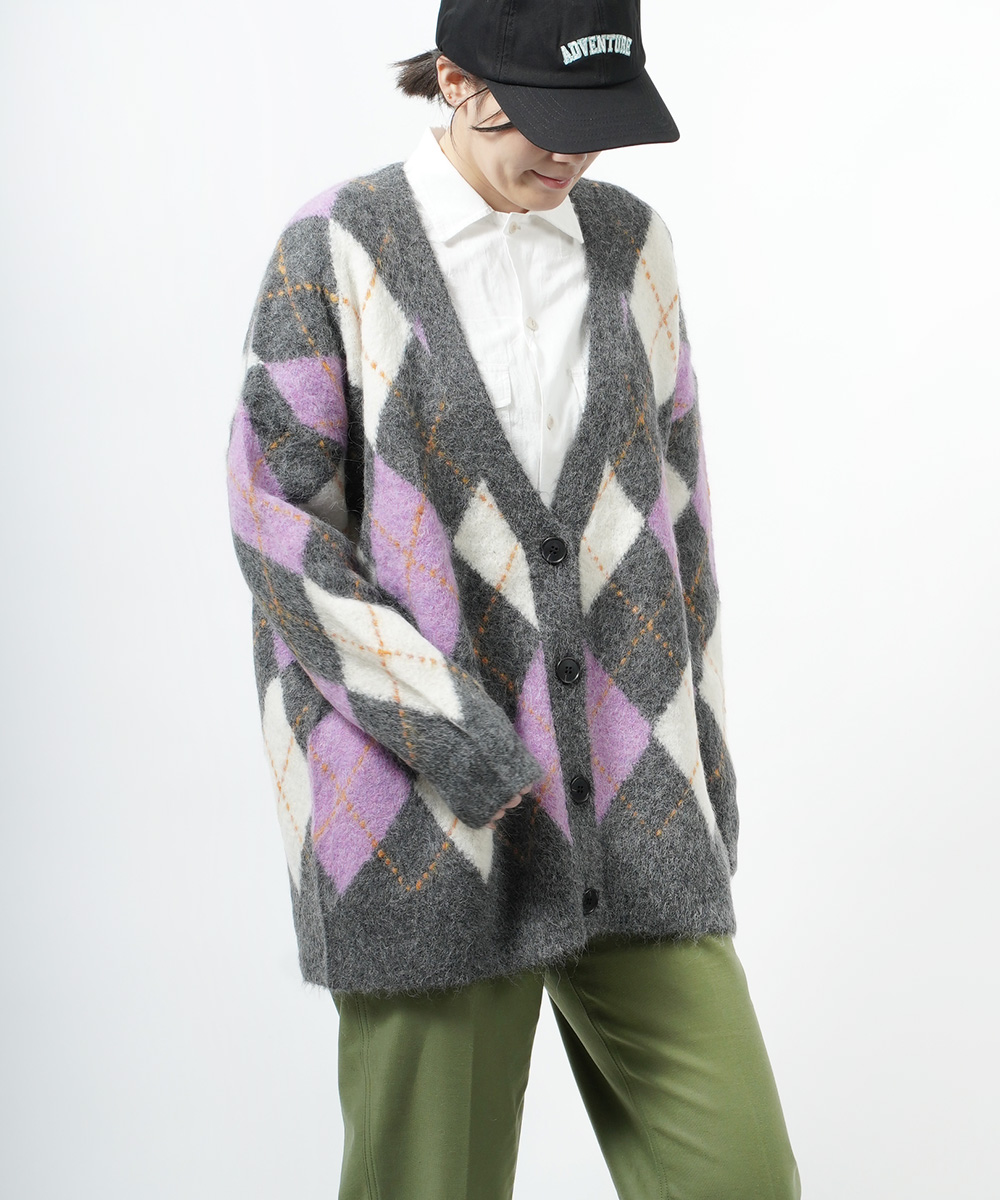 シンゾーン THE SHINZONE シャギー アーガイル カーディガン Shinzone THE SHINZONE シンゾーン SAGGY ARGYLE CD シャギー