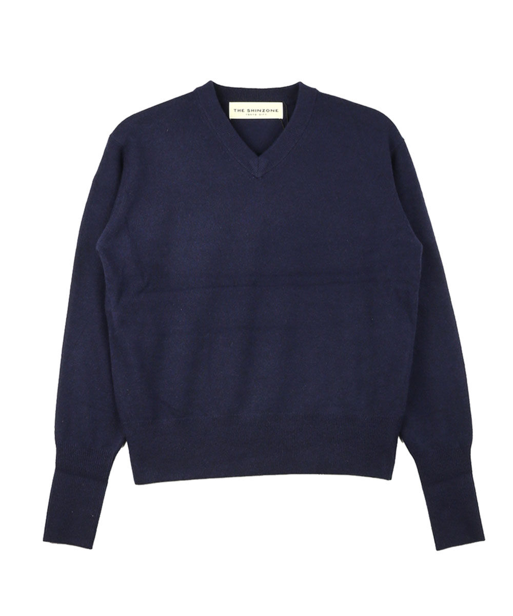 ザ シンゾーン Vネックニット WOOL CASHMERE DADDY KNIT THE SHINZONE