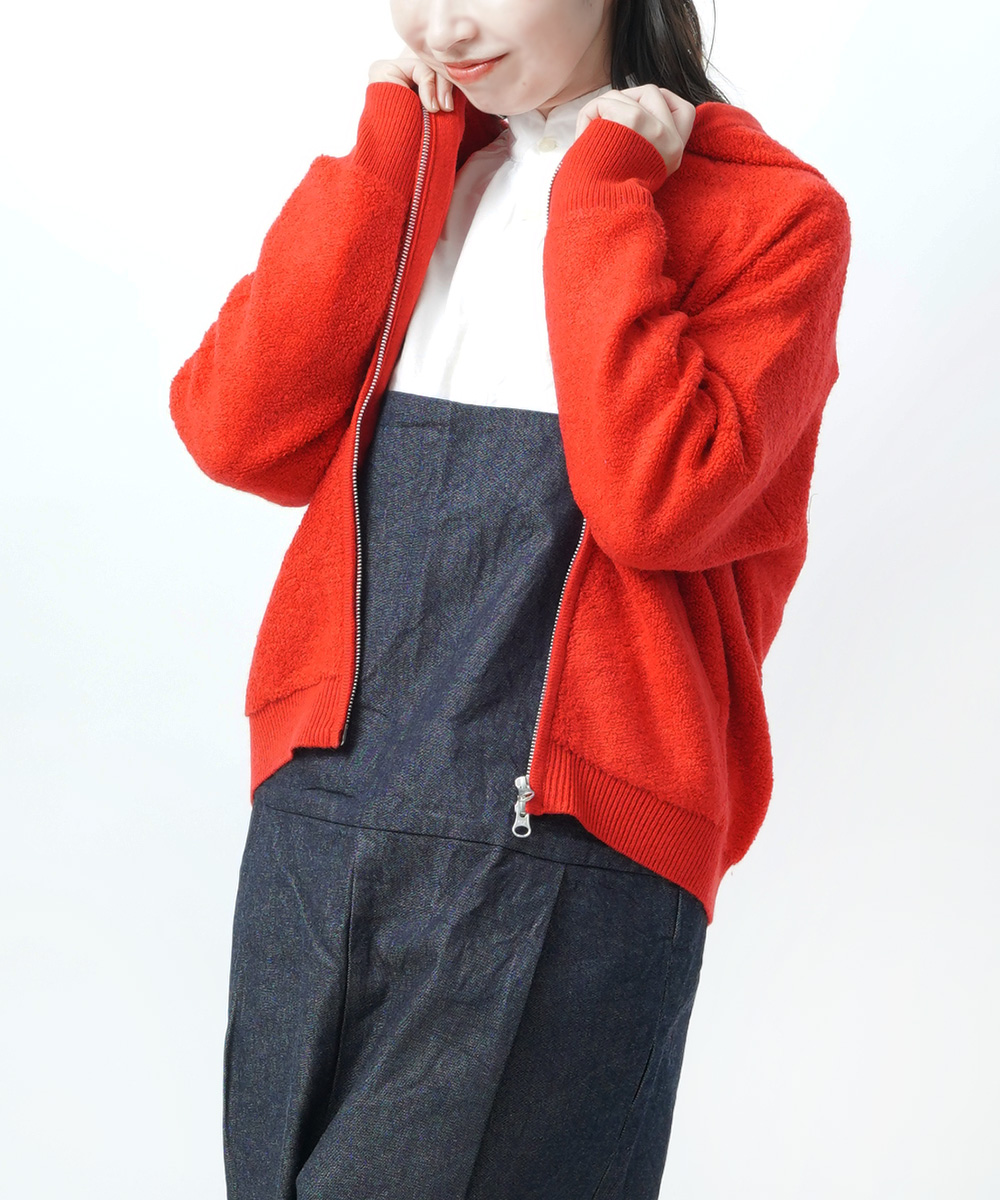 ナチュラルランドリー ループニット ジップアップパーカー NATURAL LAUNDRY レディース 国内正規品 NATURAL LAUNDRY ナチュラルランドリー ループニット ジップ