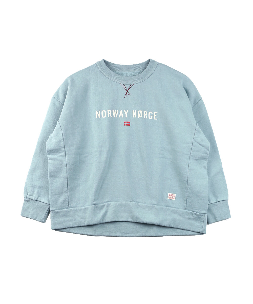 快晴堂 カイセイドウ 裏起毛 ロゴトレーナー D柄 ノルウェーの妖精