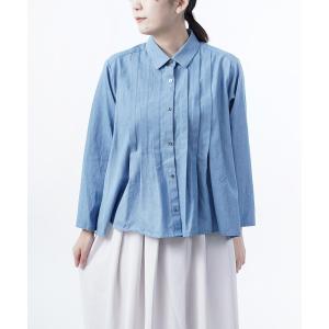 ミディウミ デニム タックワイドシャツ Midi-Umi 2024春夏新作 レディース 国内正規品