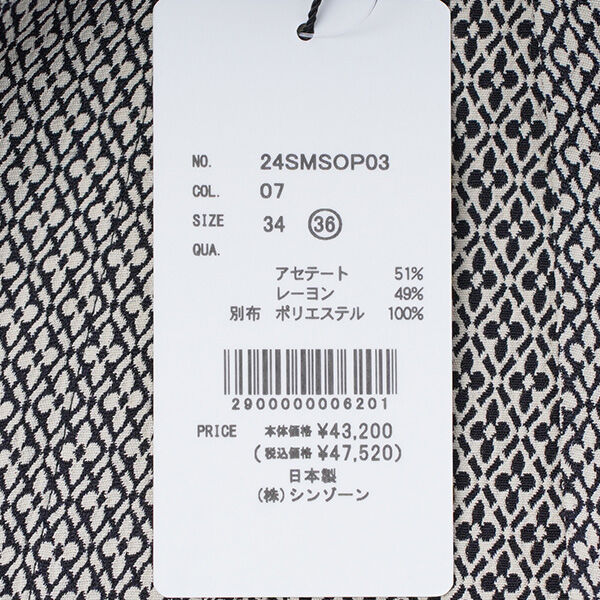 THE SHINZONE ザ シンゾーン ワンピース KOMON JACQUARD DRESS