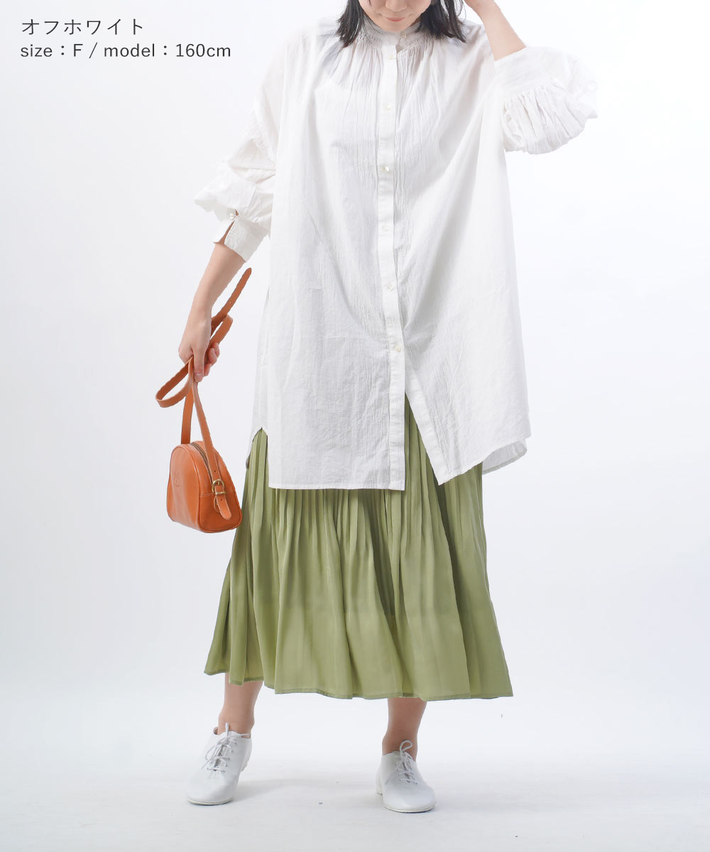 tumugu（ツムグ） ふわふわコットン2WAYチュニックシャツ レディース