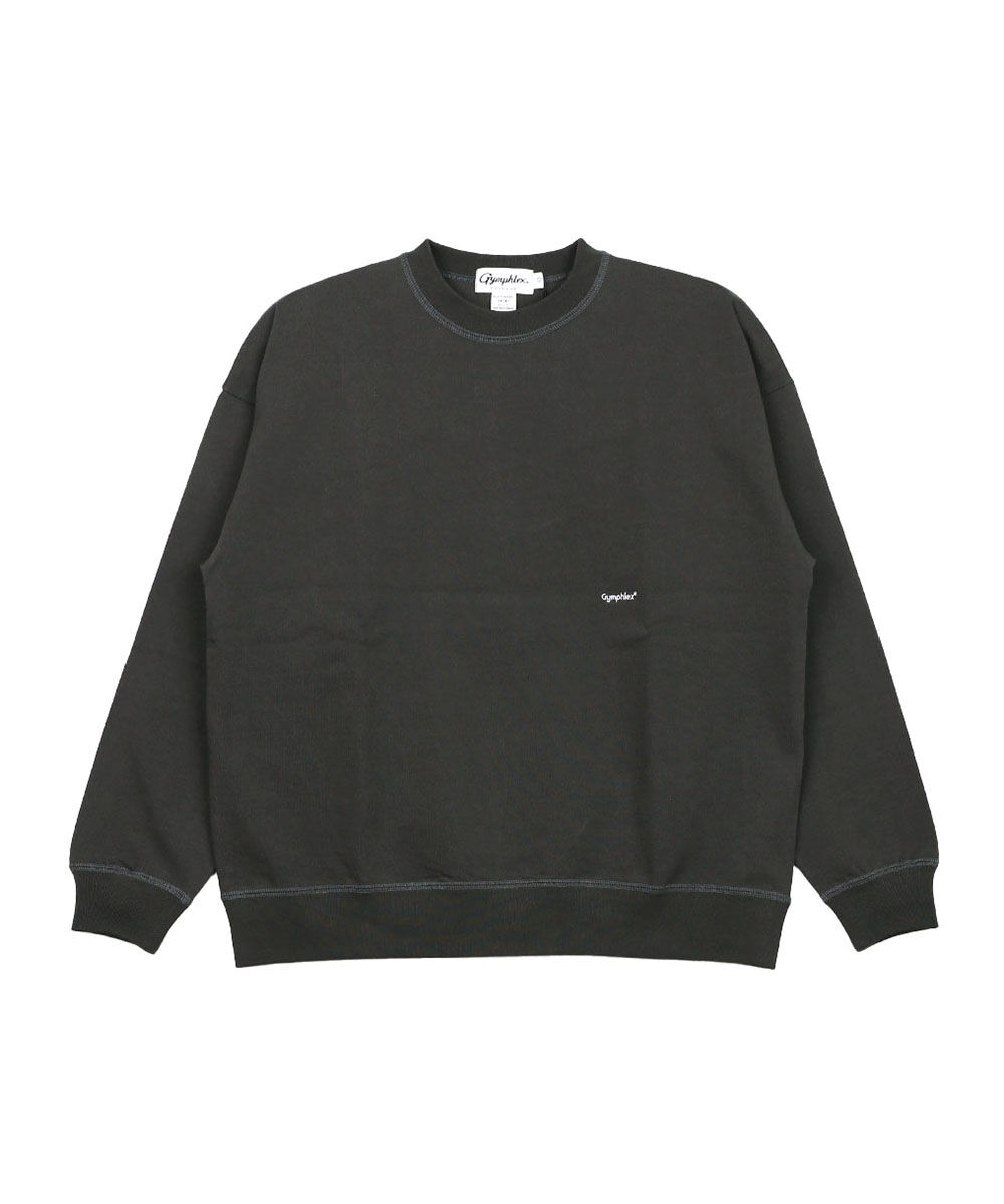 デパリエ 2026 未使用 スラブヤーンクルーネック GYMPHLEX（ジムフレックス） クルーネック ロングスリーブTシャツ