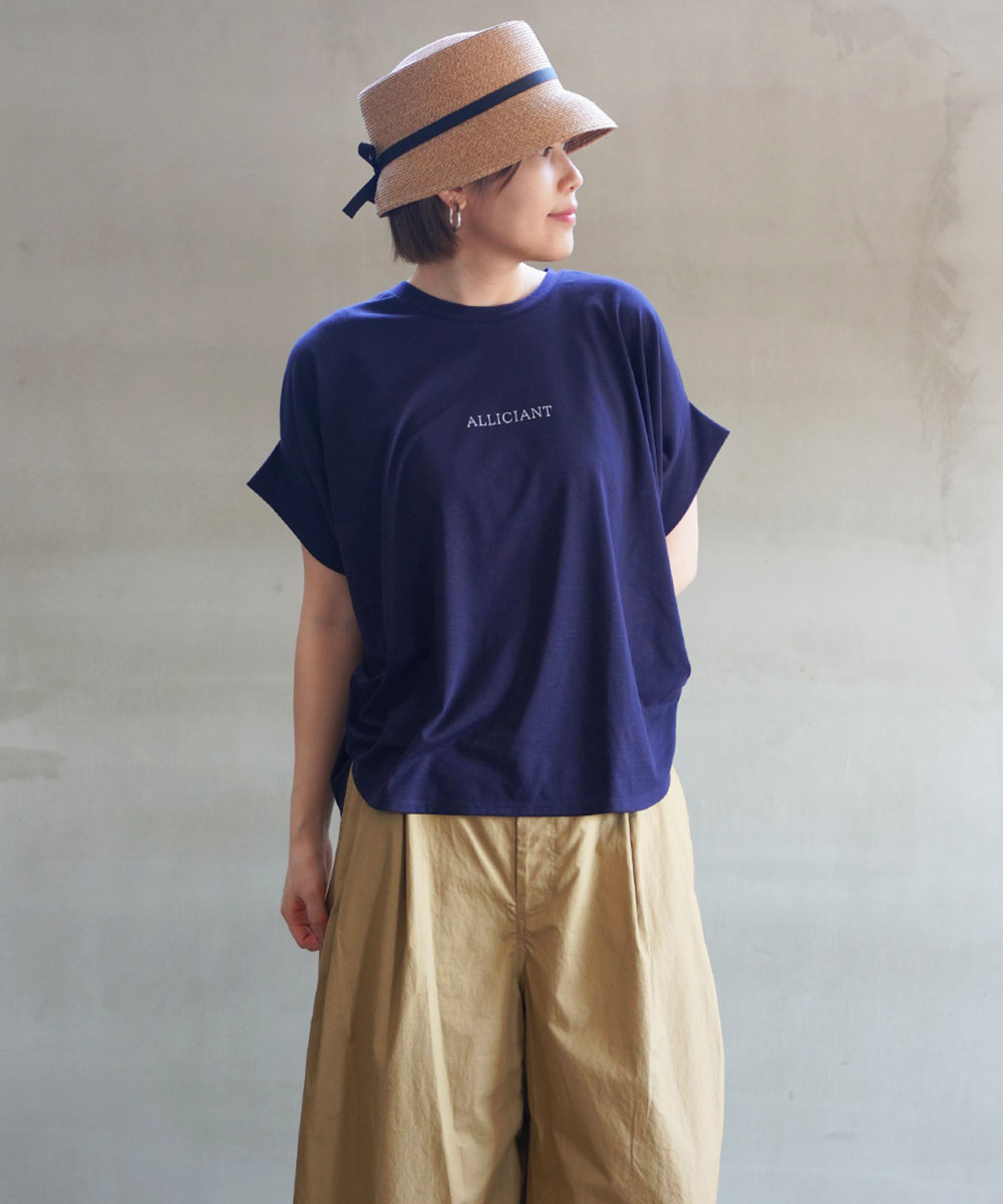 ベアトリス 裾タック ロゴプリントTシャツ BEATRICE レディース 国内正規品 メール便可能5 BEATRICE ベアトリス 裾タック ロゴプリントTシャツ レディース