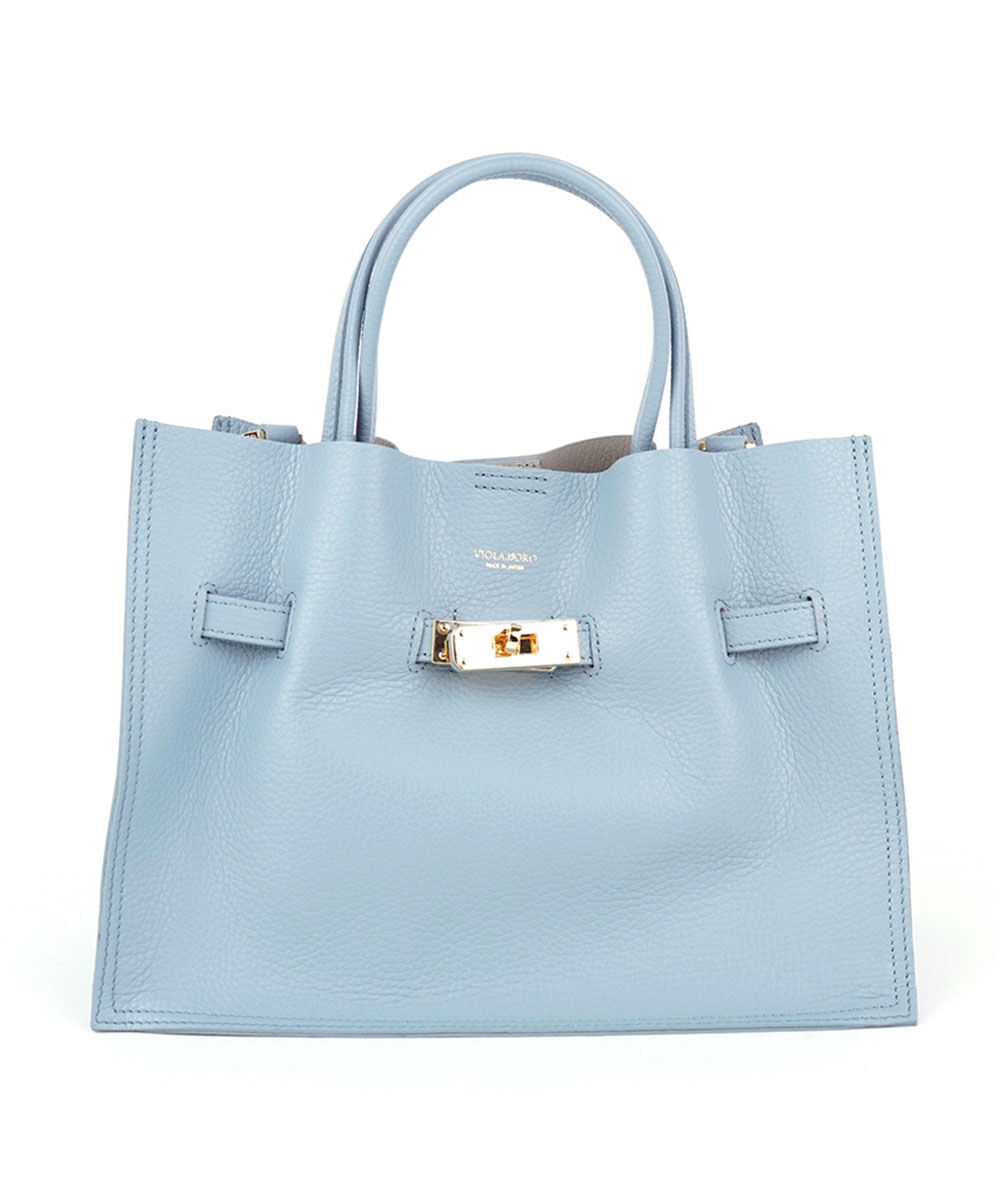 ヴィオラドーロ　かごバッグ　トートバッグ　アバカ×レザー　ブルー系 ヴィオラドーロ かごバッグ トートバッグ アバカ×レザー ブルー系