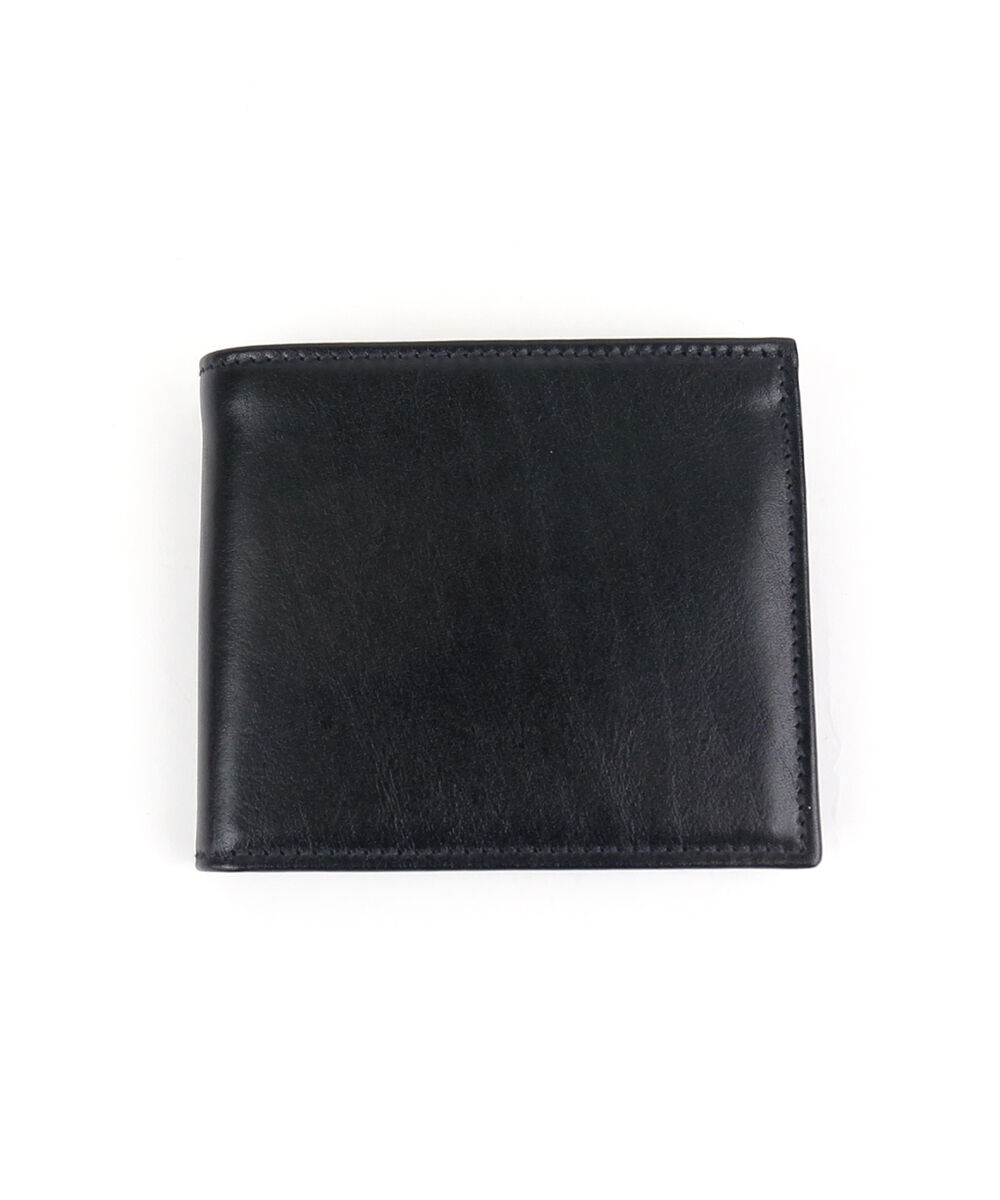 IL BISONTE イルビゾンテ　黒 レザー 二つ折り 財布　革製品　ブラック IL BISONTE（イルビゾンテ） ブラックキャニオンレザー 二つ折り財布