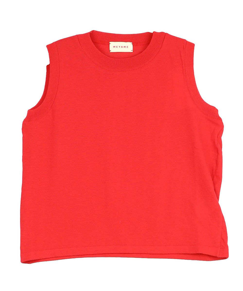 MEYAME（メヤメ） COTTON KNIT SLEEVELESS MEYAME レディース 国内正規