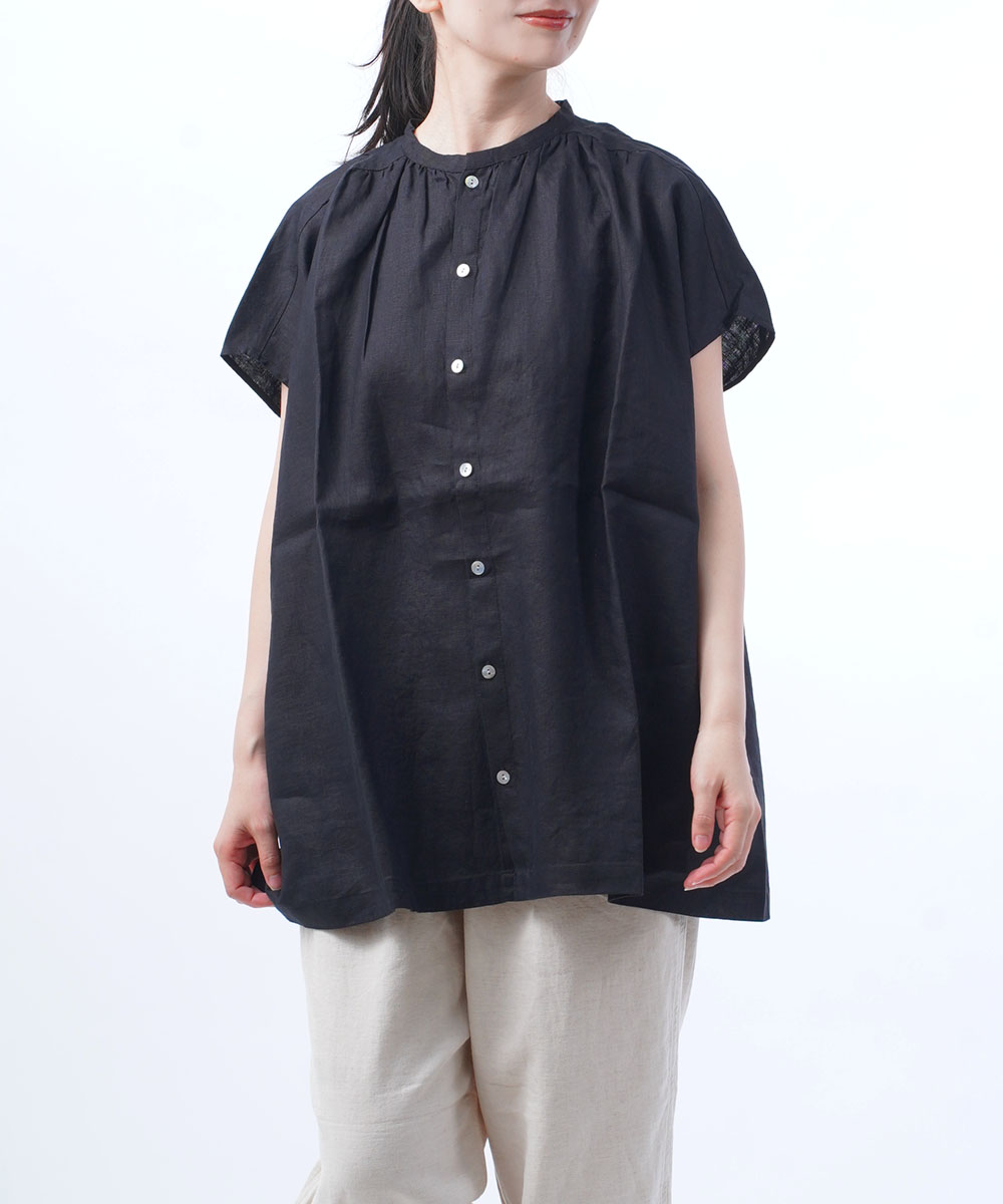 NATURAL LAUNDRY ナチュラルランドリー リネンクロスチュニック
