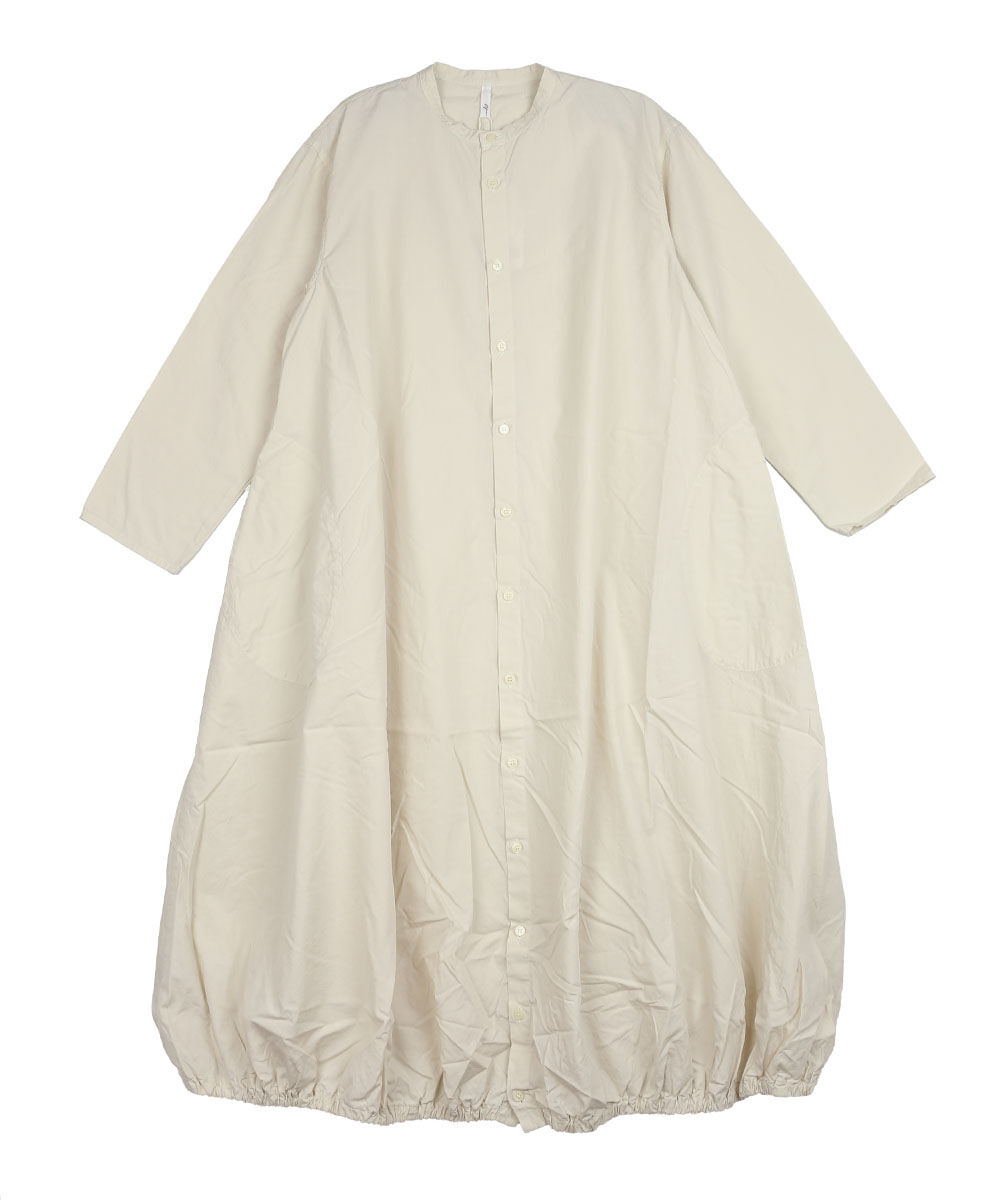 grin（グリン） 染めブロード バルーンシャツワンピース レディース