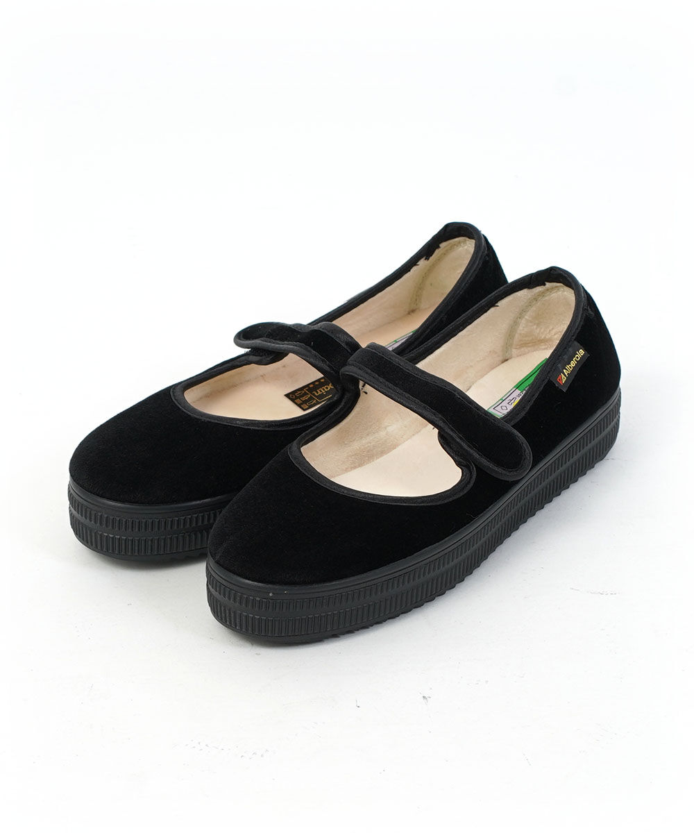 【未使用品】Alberola メリージェーン アルベローラ 23.5 パンプス アルベローラ ベロア メリージェーン フラットシューズ Alberola 2025