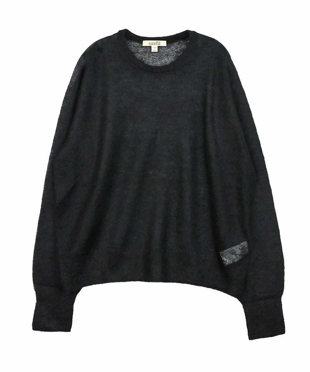 アンフィル extrakid mohair & silk crew-neck sweater unfil