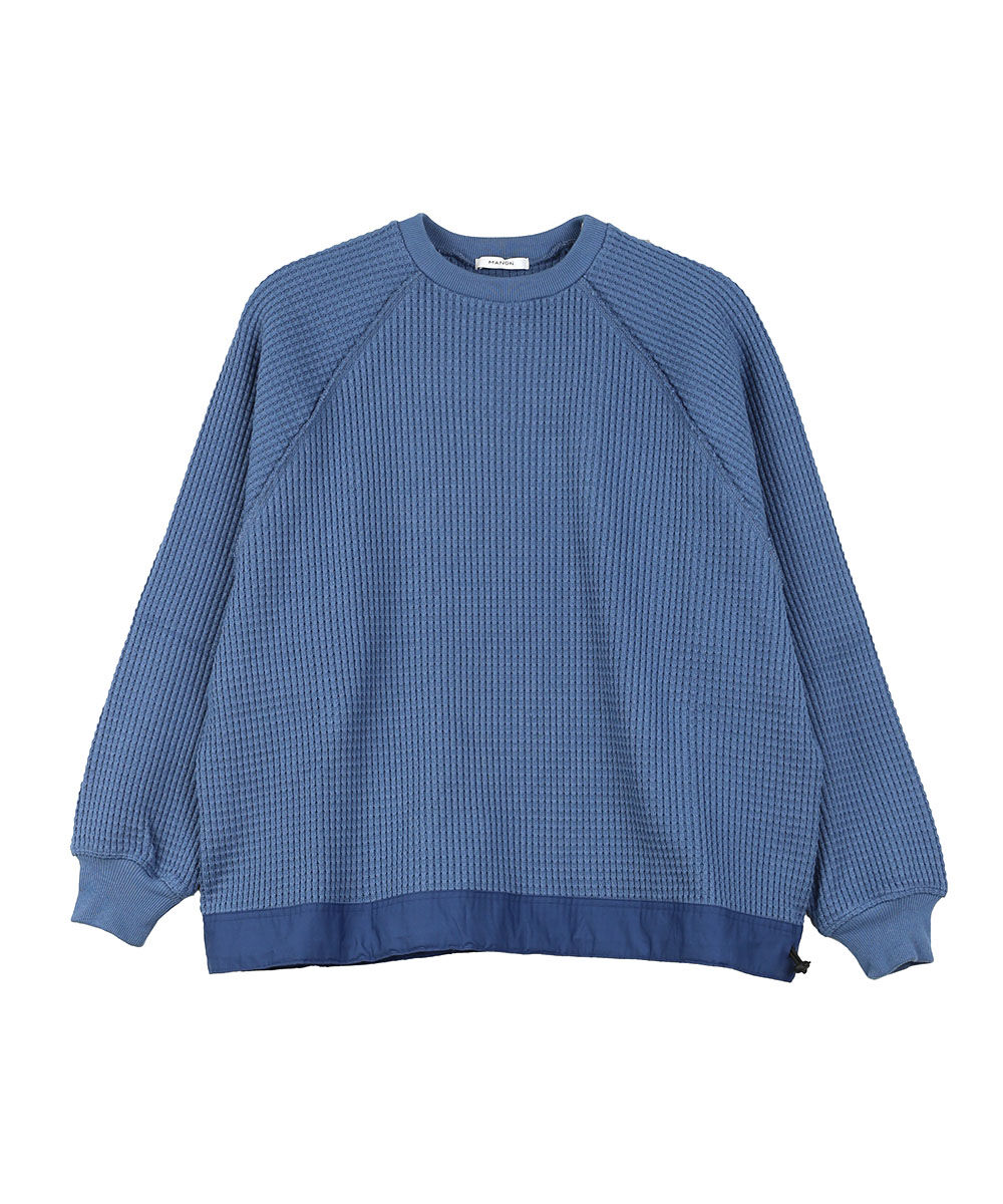 マノン ヘビーワッフル ラグランスリーブ オーバーTee MANON