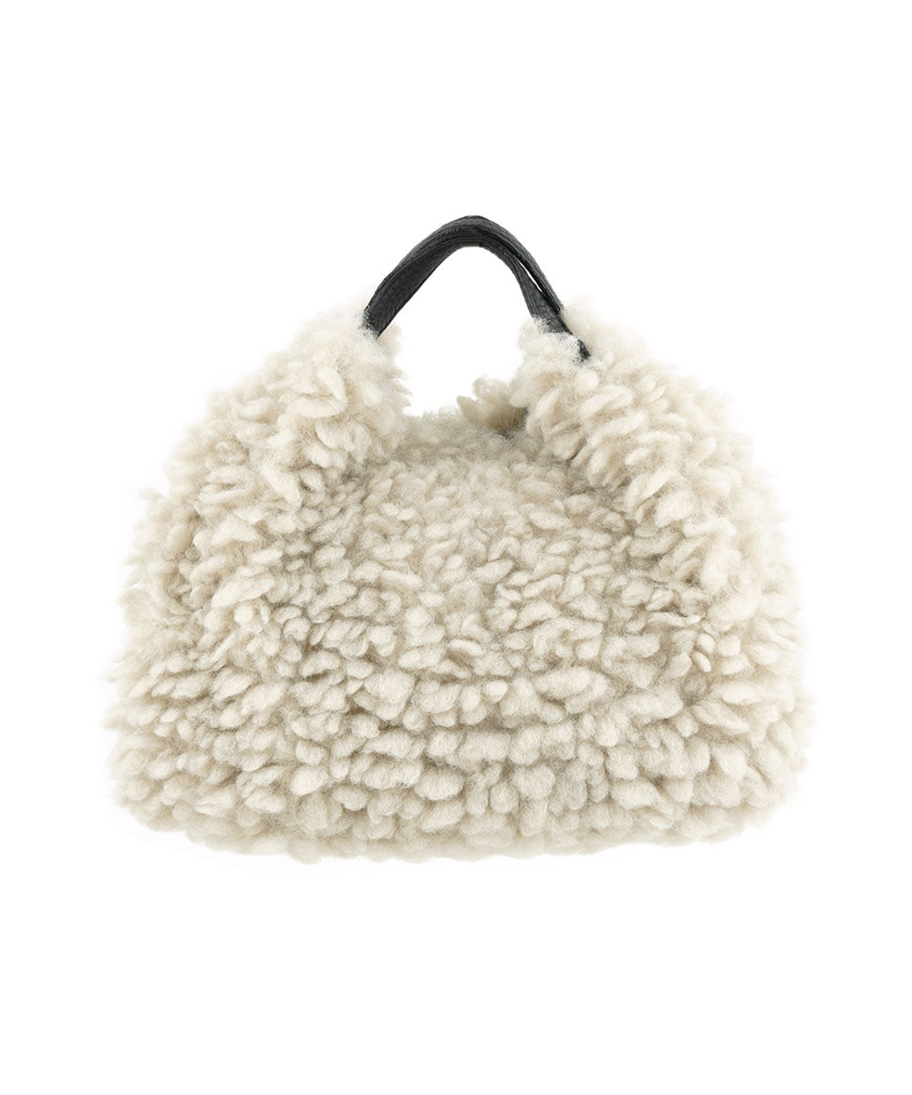 VIOLAd'ORO（ヴィオラドーロ） ELMO エルモ ラムエコファー2WAYトート