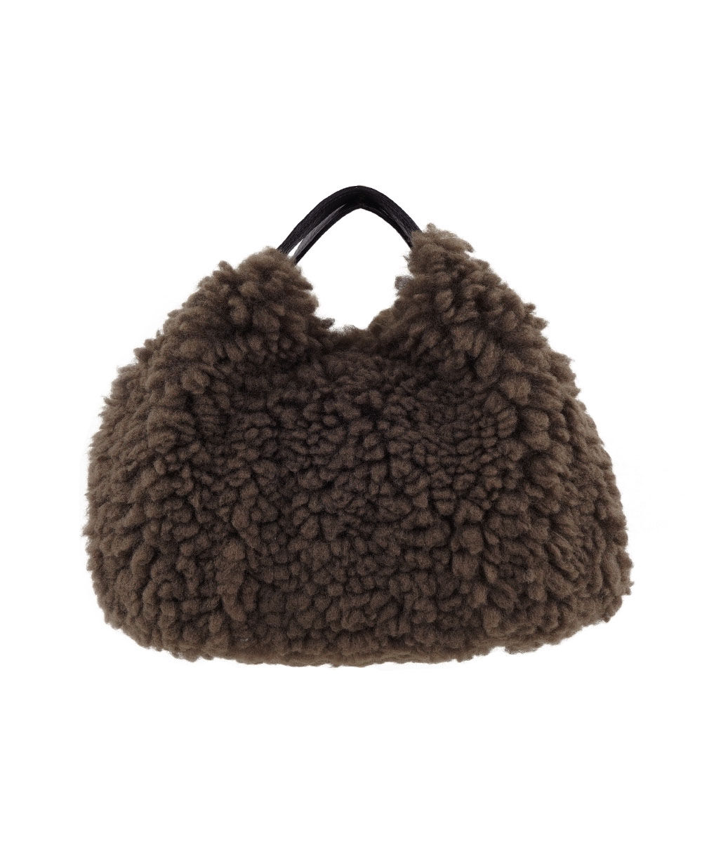 【極美品】 VIOLAd'ORO ヴィオラドーロ モントーネ ラムファーバッグ VIOLAd'ORO（ヴィオラドーロ） ELMO エルモ ラムエコファー2WAYトート