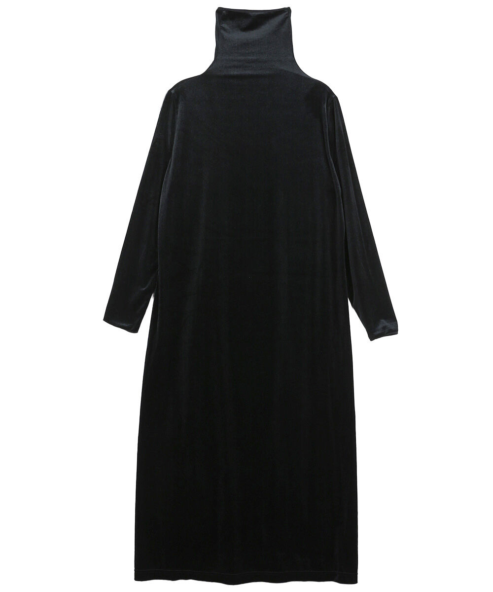 PUPULA（ププラ） シアーベロア タートルネック ワンピース レディース