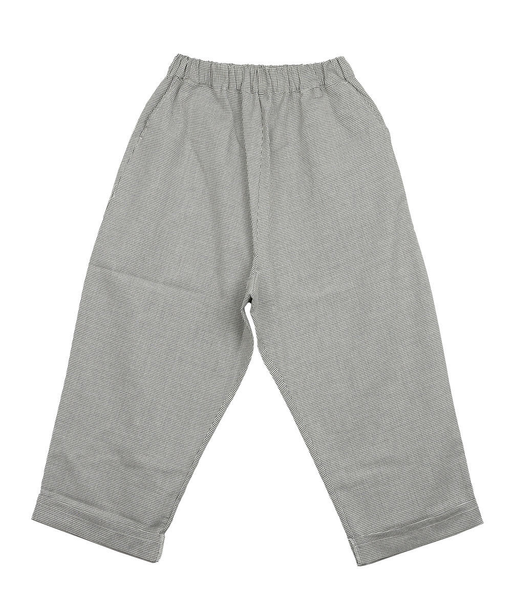 ナル 綿麻ウール 千鳥ロールアップカフェパンツ naru レディース 国内