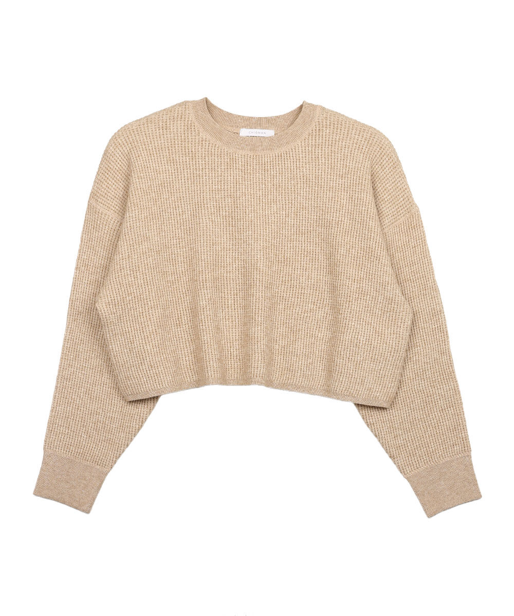 シニヨン サーマルモチモチニットプルオーバー CHIGNON