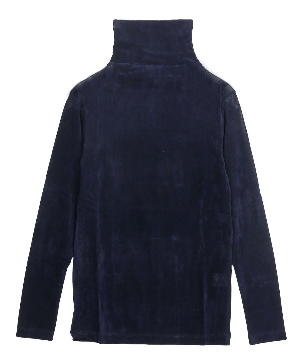 PUPULA（ププラ） チュールフロッキー シアー タートルネック