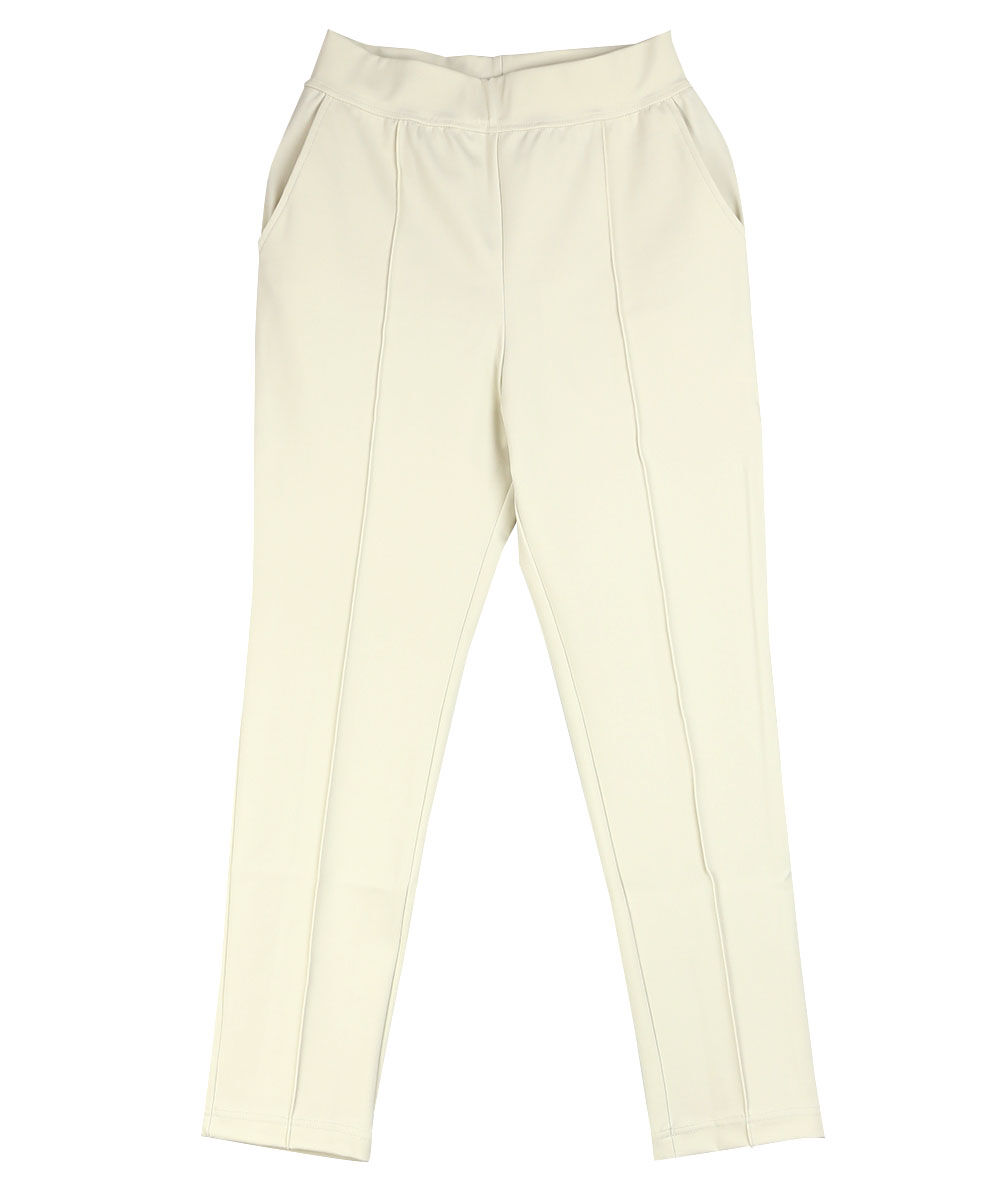 ププラ ラバージャージィ センターシーム テーパードパンツ PUPULA 157015 国内正規品 2025春夏新作 送料無料 PUPULA（ププラ） ラバージャージィ センターシーム テーパードパンツ