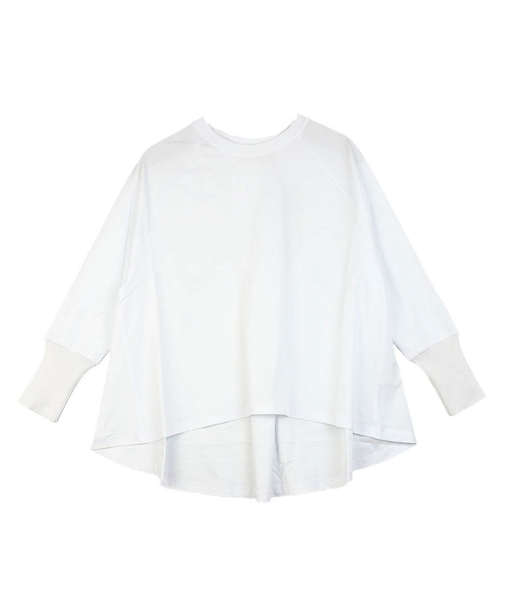 マリアプラス コットン 前後差ワイドプルオーバー Maglia Plus