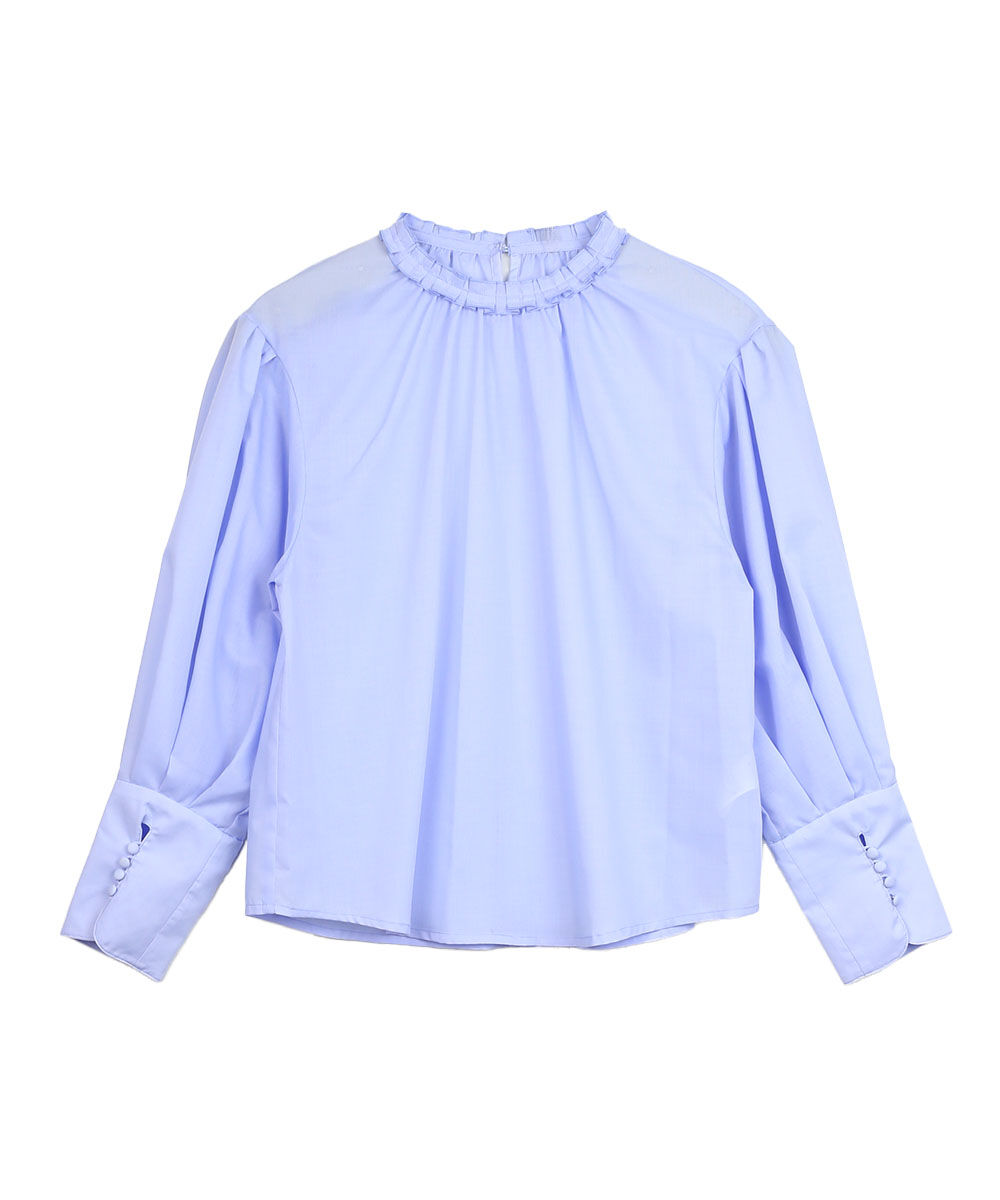 ホワイト HEM PLEATS BLOUSR WHYTO. 2025春夏新作 レディース 国内正規品 ホワイト PLEATS COLLAR BLOUSE WHYTO. 2025春夏新作 レディース