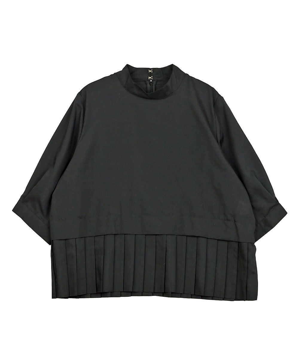 ホワイト HEM PLEATS BLOUSR WHYTO. レディース 国内正規品 爆買 |  | 01