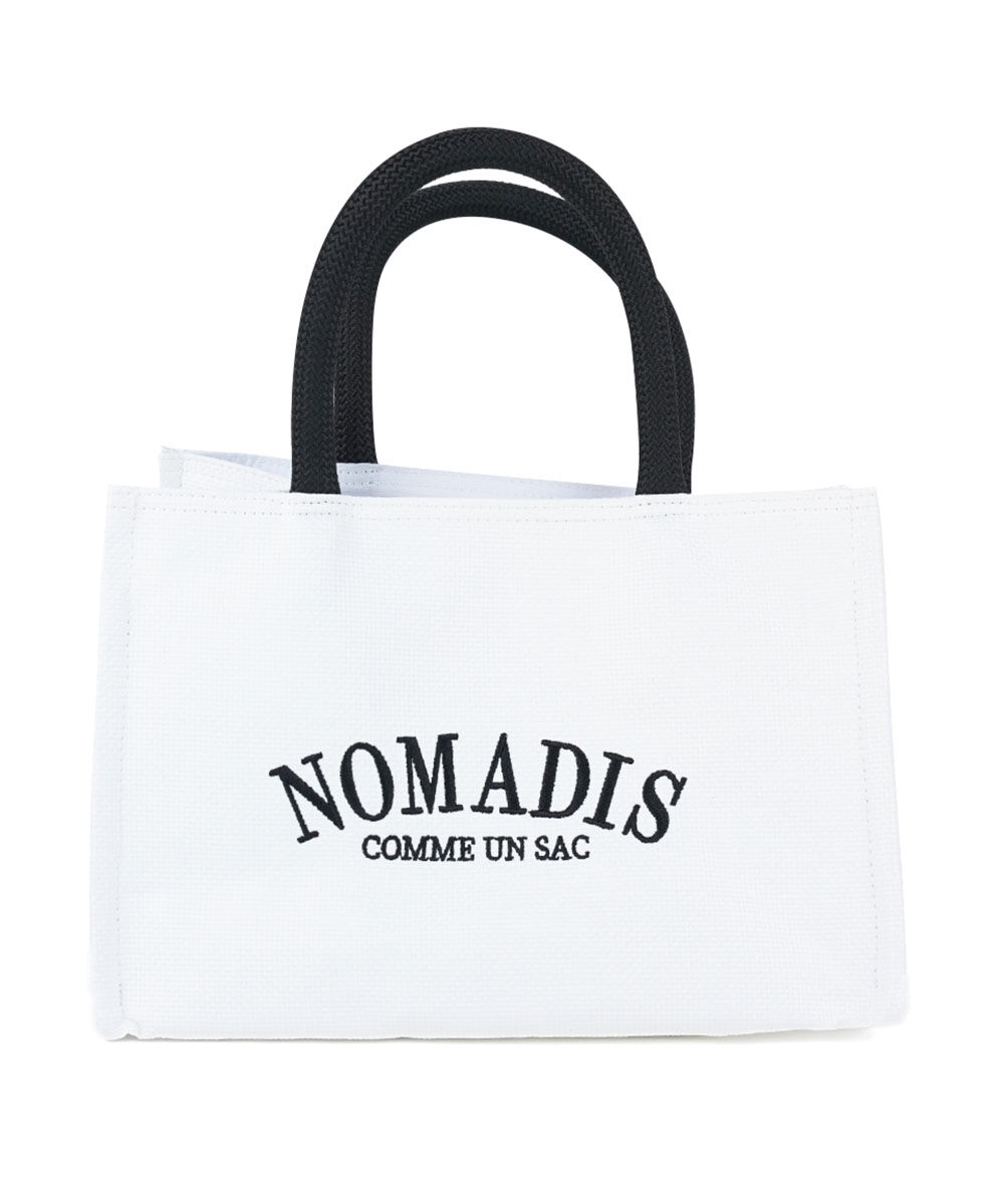 25SS　新作　NOMADIS　SAC SQ MESH　シリーズ　刺繍　ホワイト ノマディス SAC SQ MESH Petit NOMADIS 2025春夏新作 レディース