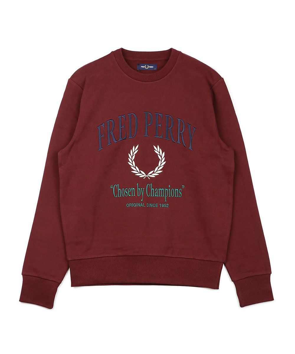 フレッドペリー Embroidered Champion Sweatshirt FRED PERRY