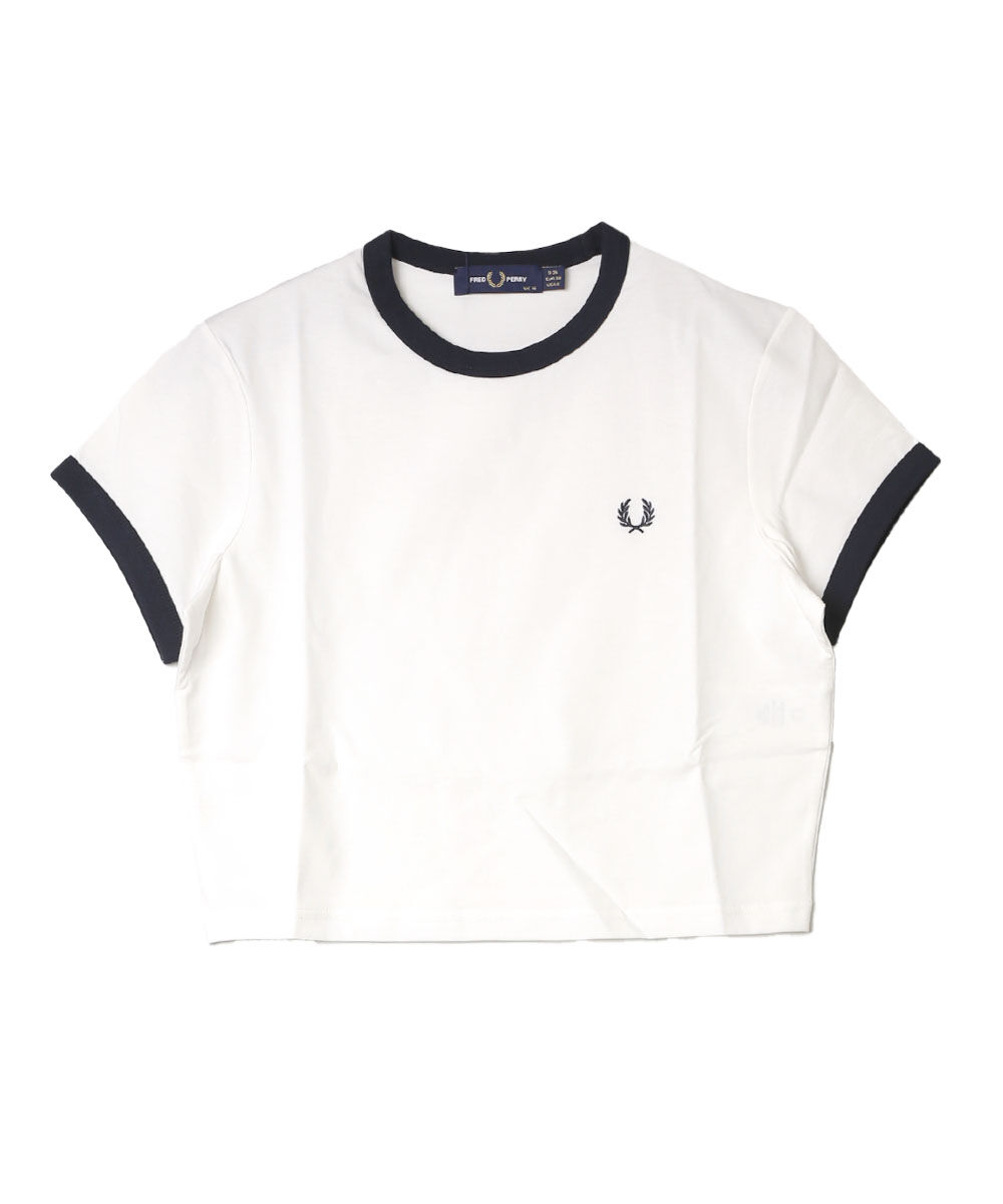 フレッドペリー CROPPED RINGER T-SHIRT FRED PERRY 2025春夏