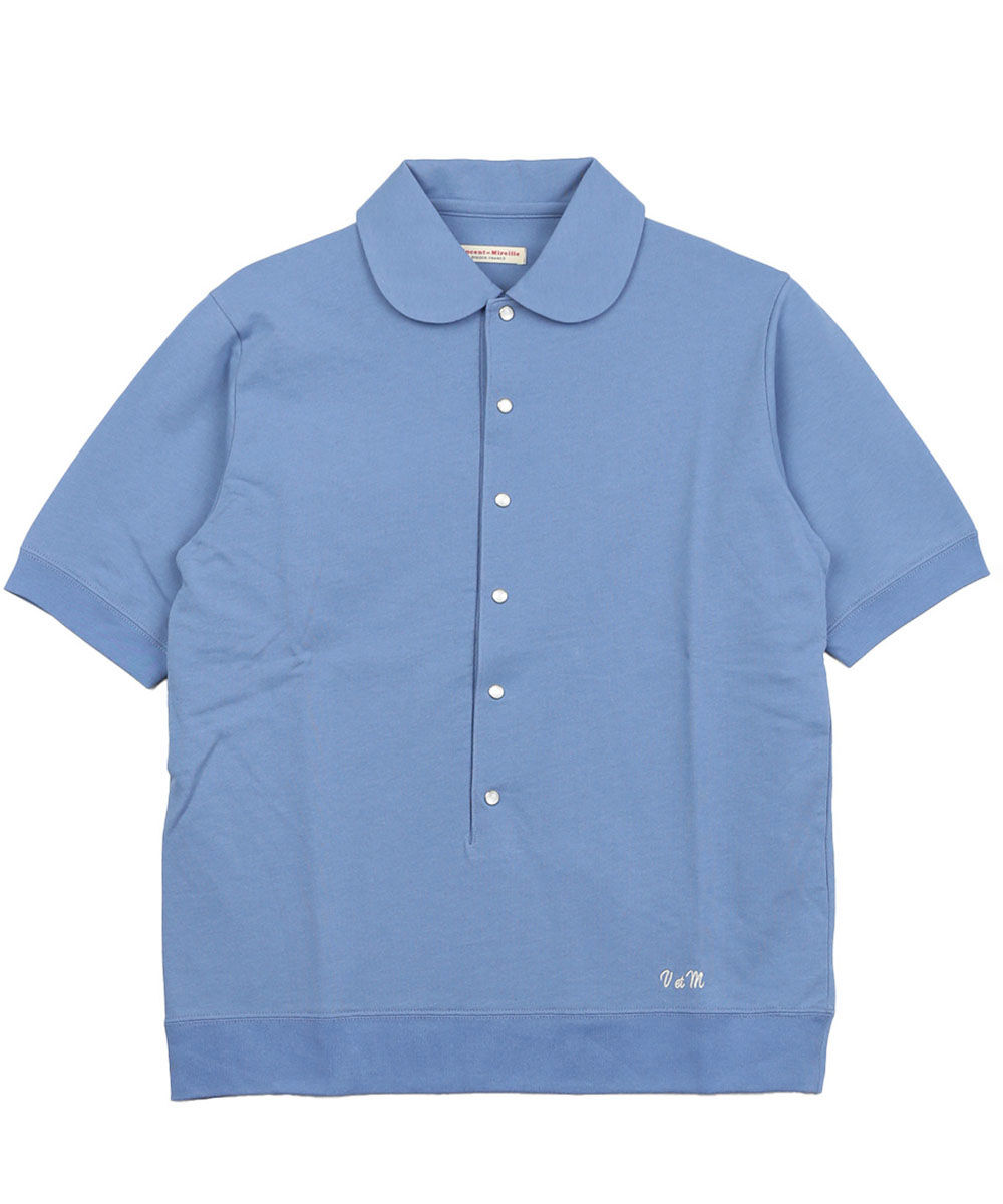 (20%OFF SALE) ヴァンソン エ ミレイユ VINCENT ET MIREILLE マオカラーシャツ  VM251BR11022 (2025SS 春夏) ヴァンソン エ ミレイユ パールドットポロ VINCENT ET MIREILLE