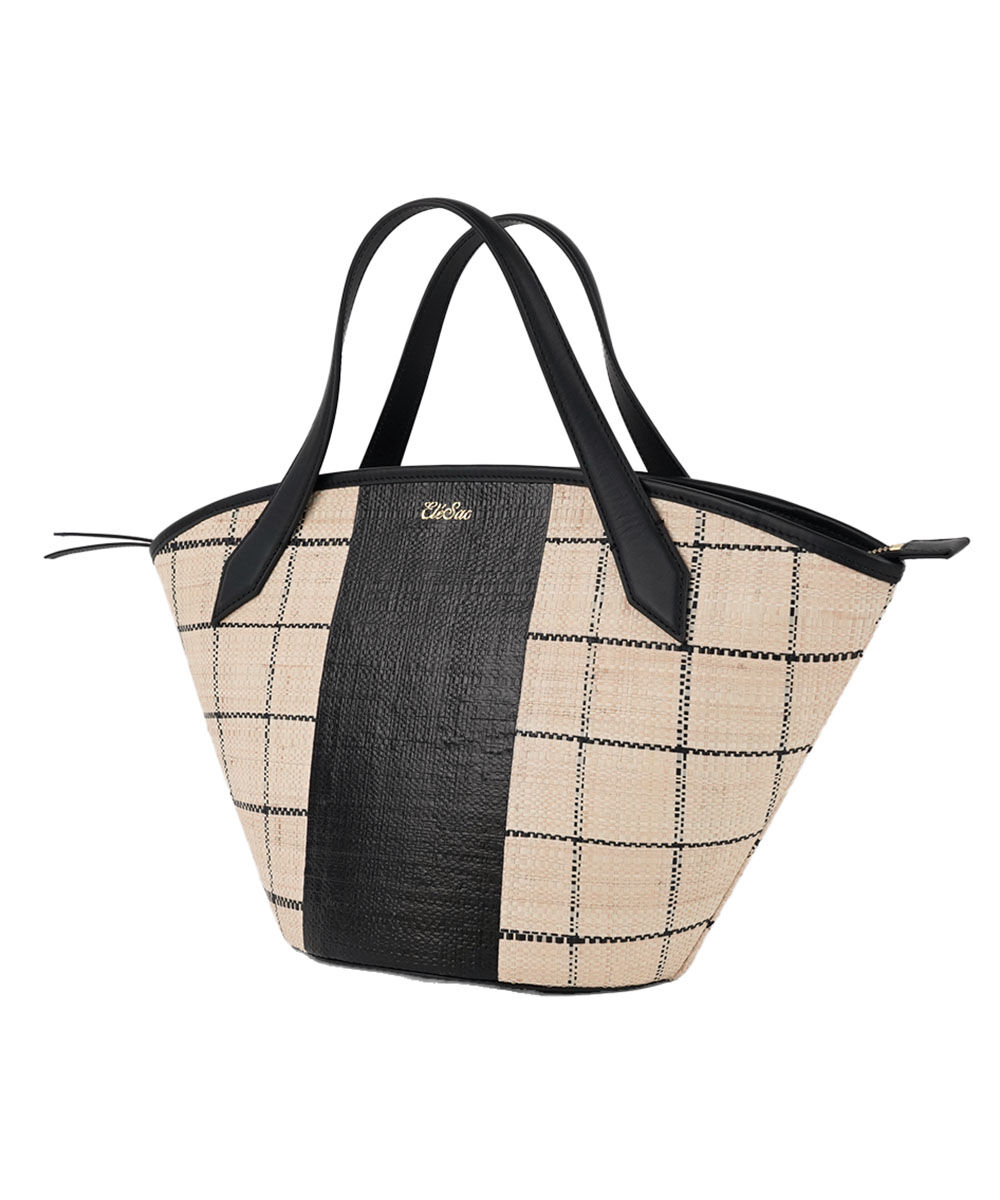 エルサック CHECK SHAPE TOTE Ele