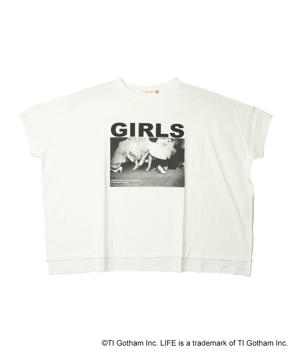 【GOOD ROCK SPEED】LIFE GIRLSフォトプリントT ホワイト GOOD ROCK SPEED tシャツ SPEED/グッドロックスピード LIFE