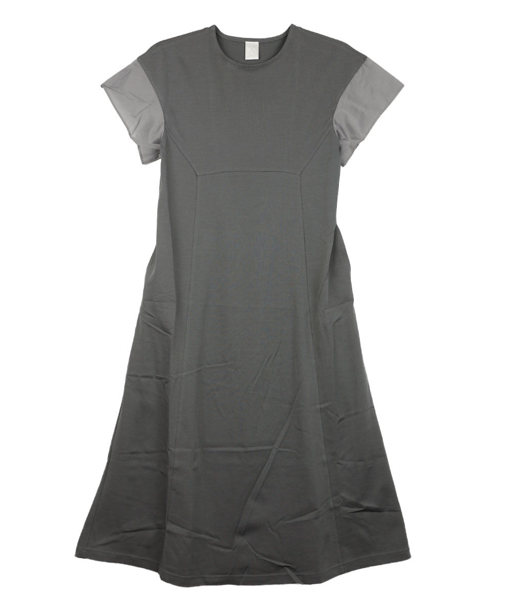 ププラ コットンキュプラジャージィ×ローン ハイウエストワンピース