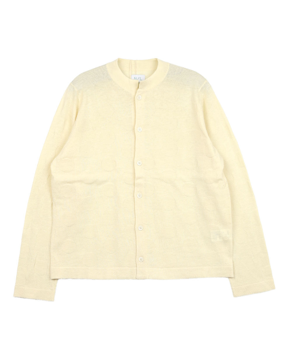 NATURAL LAUNDRY ナチュラルランドリー L/Cドットカーディガン