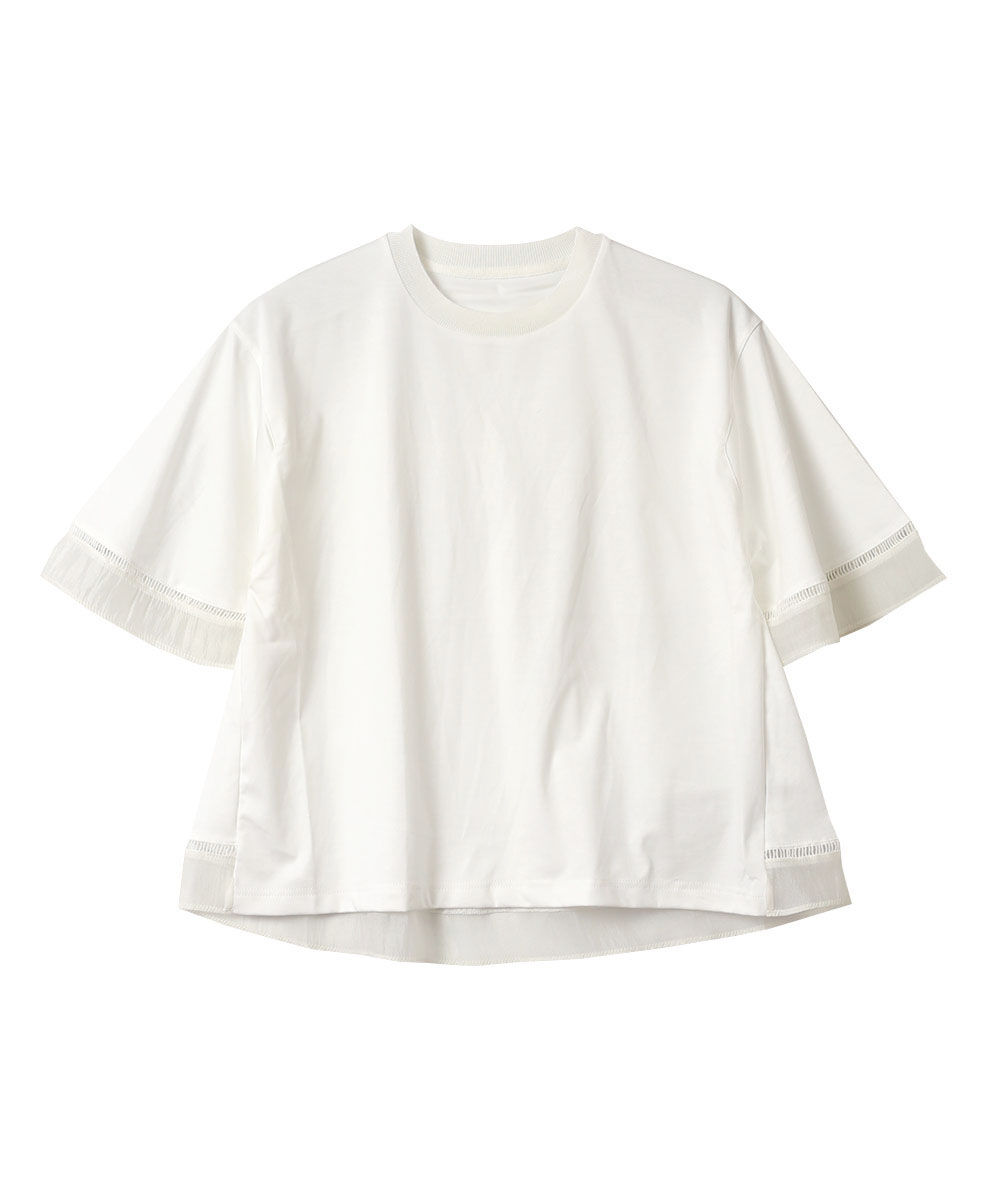 トリコトリコ 袖はしごレース切替えシアープルオーバー tricot'tricot 2025春夏新作 レディース 国内正規品 |  | 01