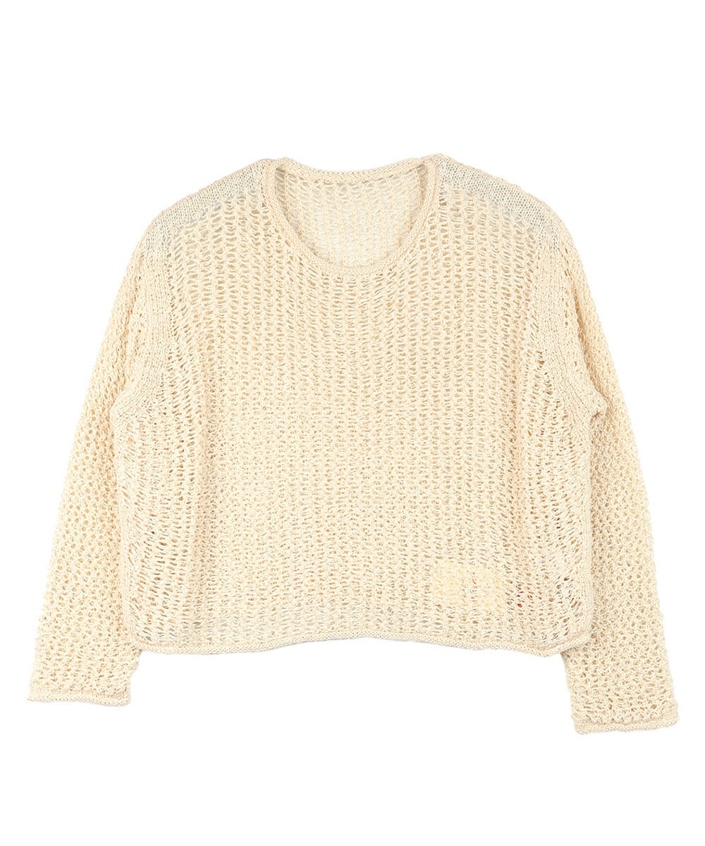 ローガン ニッティング ミルズ メッシュニットプルオーバー LOGAN knitting mills 2025春夏新作 レディース 国内正規品 ローガン ニッティング ミルズ メッシュニットプルオーバー