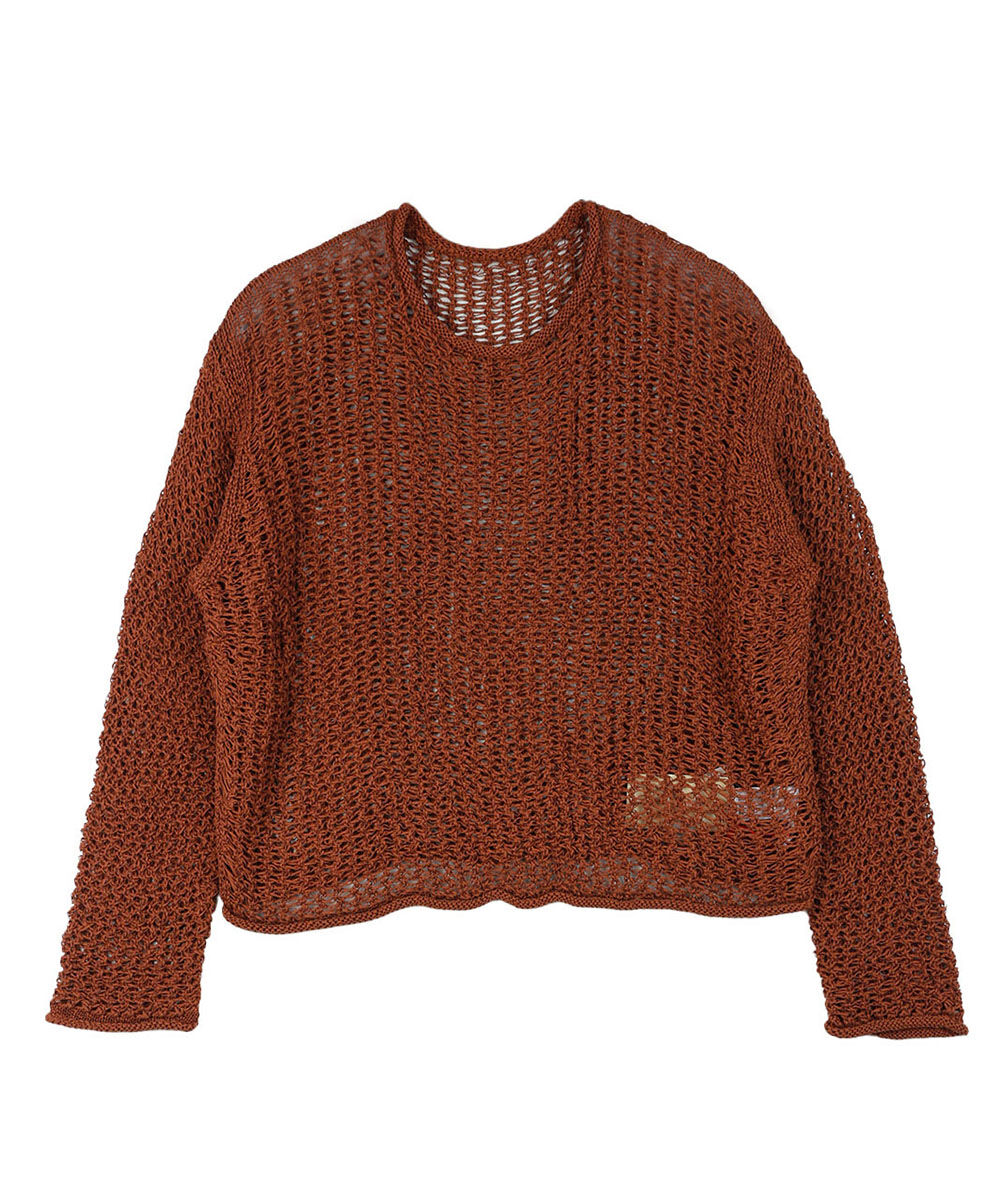 ローガン ニッティング ミルズ メッシュニットプルオーバー LOGAN knitting mills 2025春夏新作 レディース 国内正規品 ローガン ニッティング ミルズ メッシュニットプルオーバー