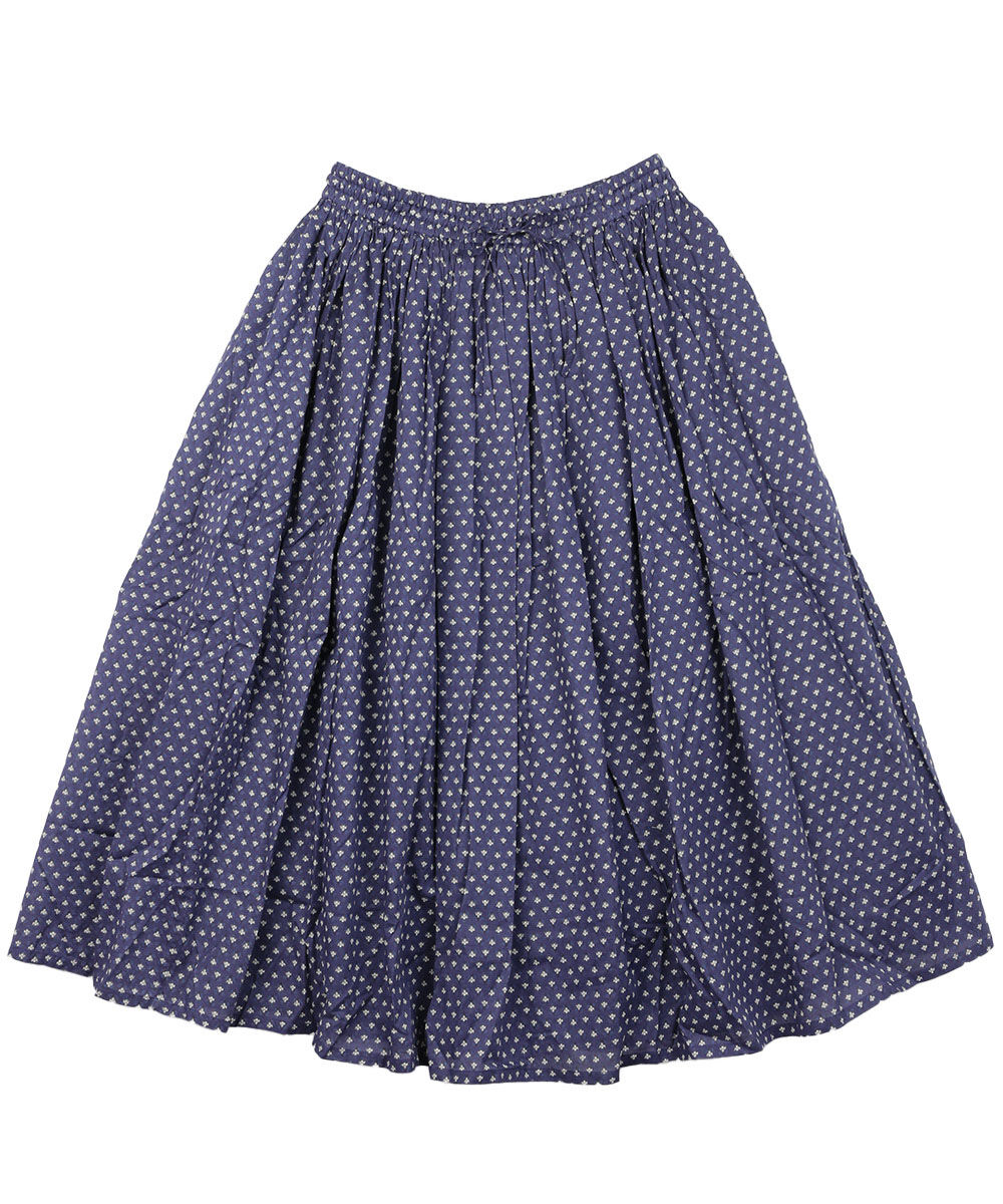 SOIL（ソイル） 80s COTTON VOILE SMALL FLOWER PRINT GATHERED SKIRT