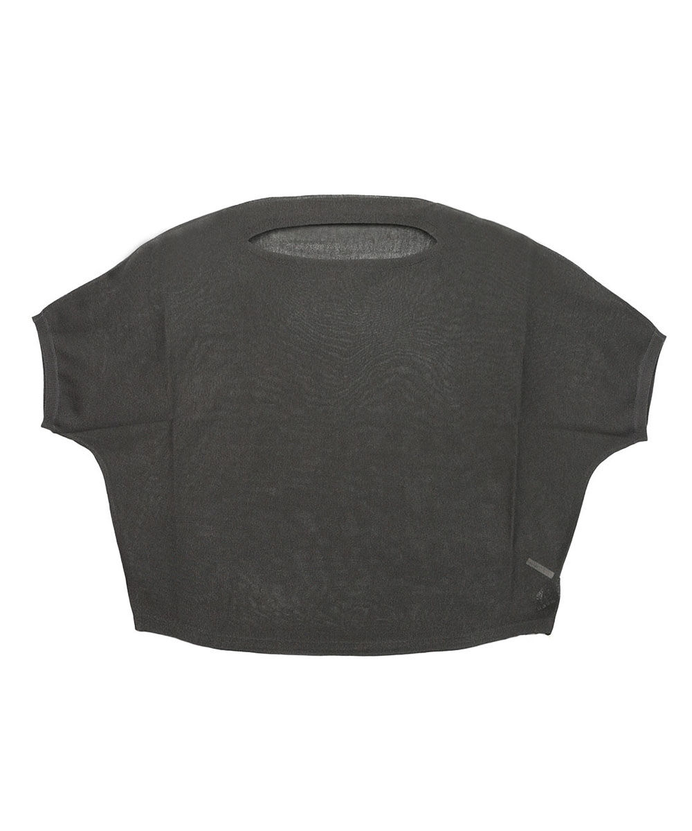 ユイティーム シアー肩裾ラウンドプルオーバー huitieme nid