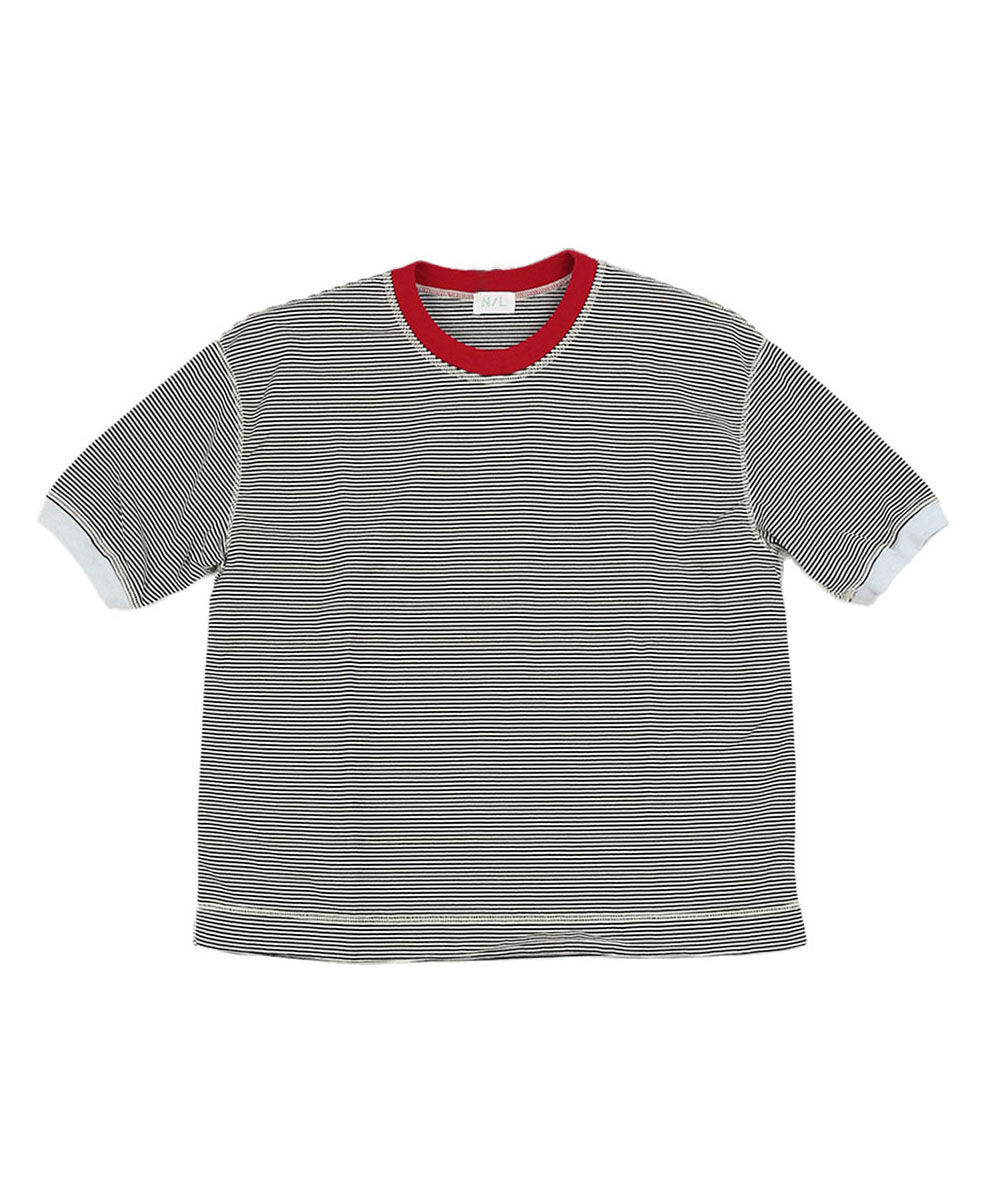 NATURAL LAUNDRY ナチュラルランドリー ボーダーランダムトリムT